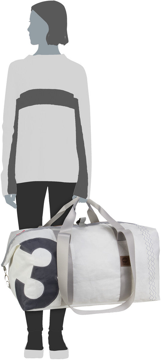360Grad Kutter XL Weiss/Zahl Neonorange Dufflebag – Vista Silhouette