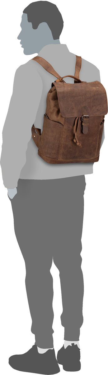 Harold's Antic 2712 L Natur Mochila – Vista Silueta