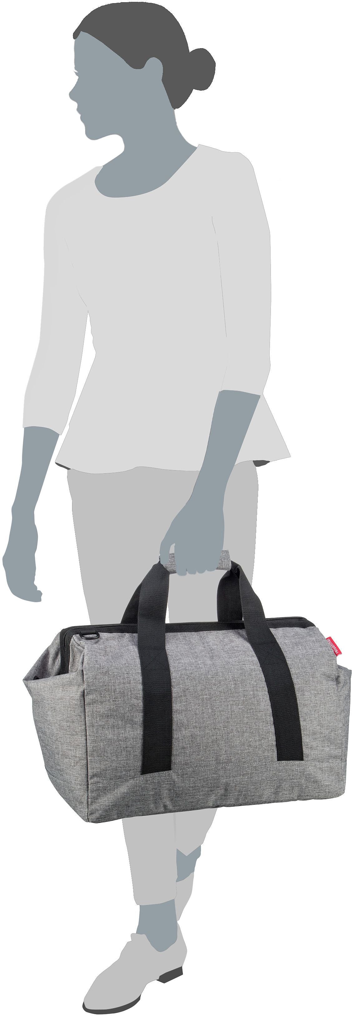 reisenthel allrounder L special edition Rhombus Olive Weekender – Silhouette View