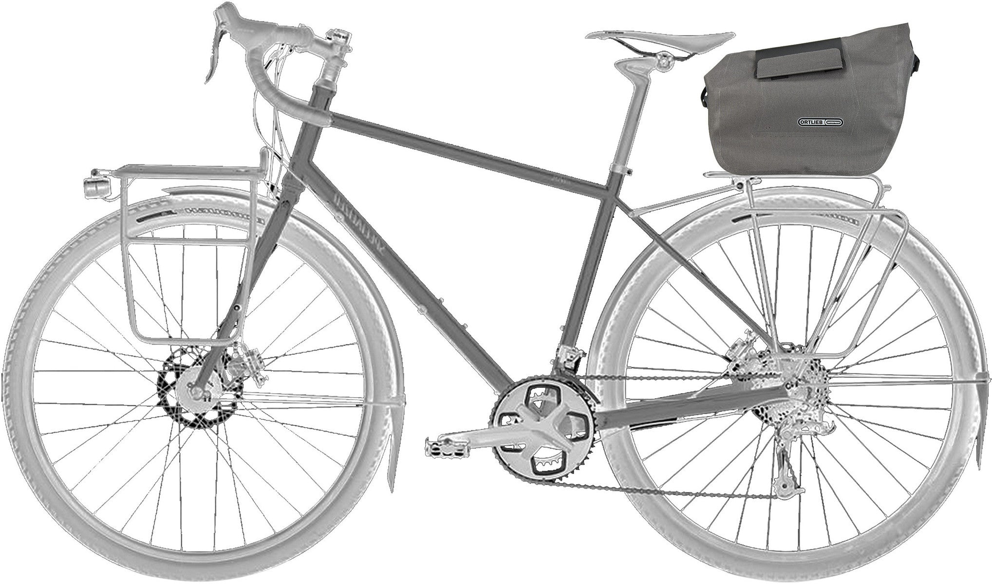 ORTLIEB Trunk-Bag RC Urban Pepper Bolsa para bicicleta – Vista Silueta