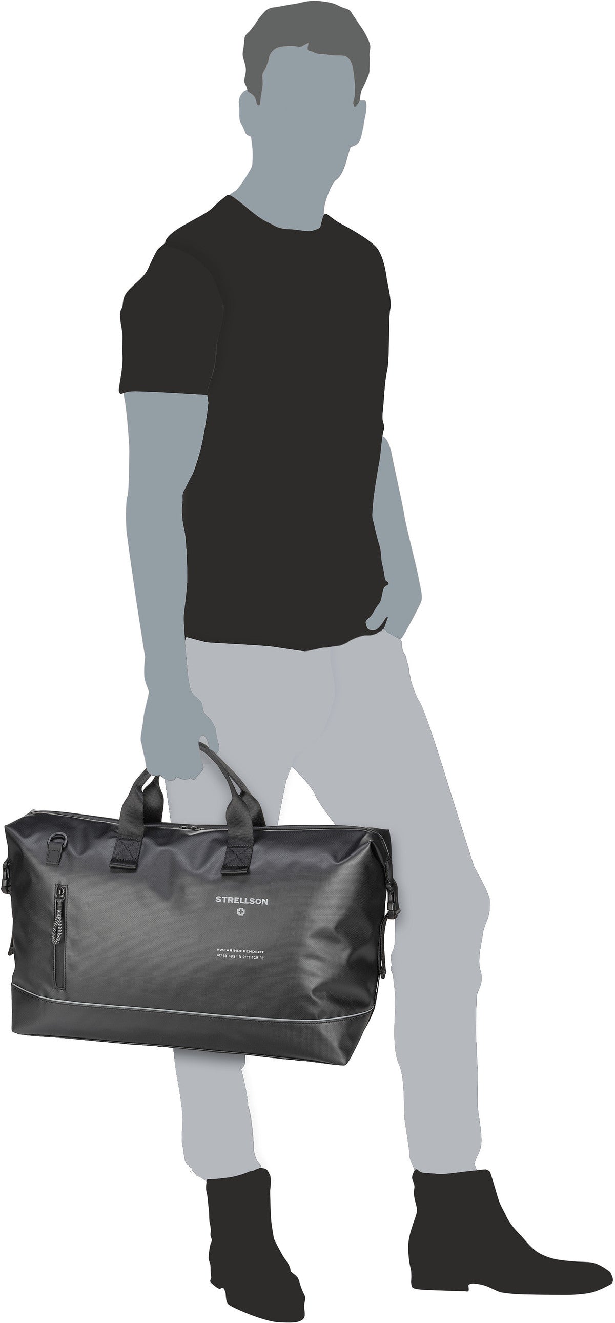 Strellson Stockwell 2.0 Landon MHZ Black Fin de semana – Vista Silueta
