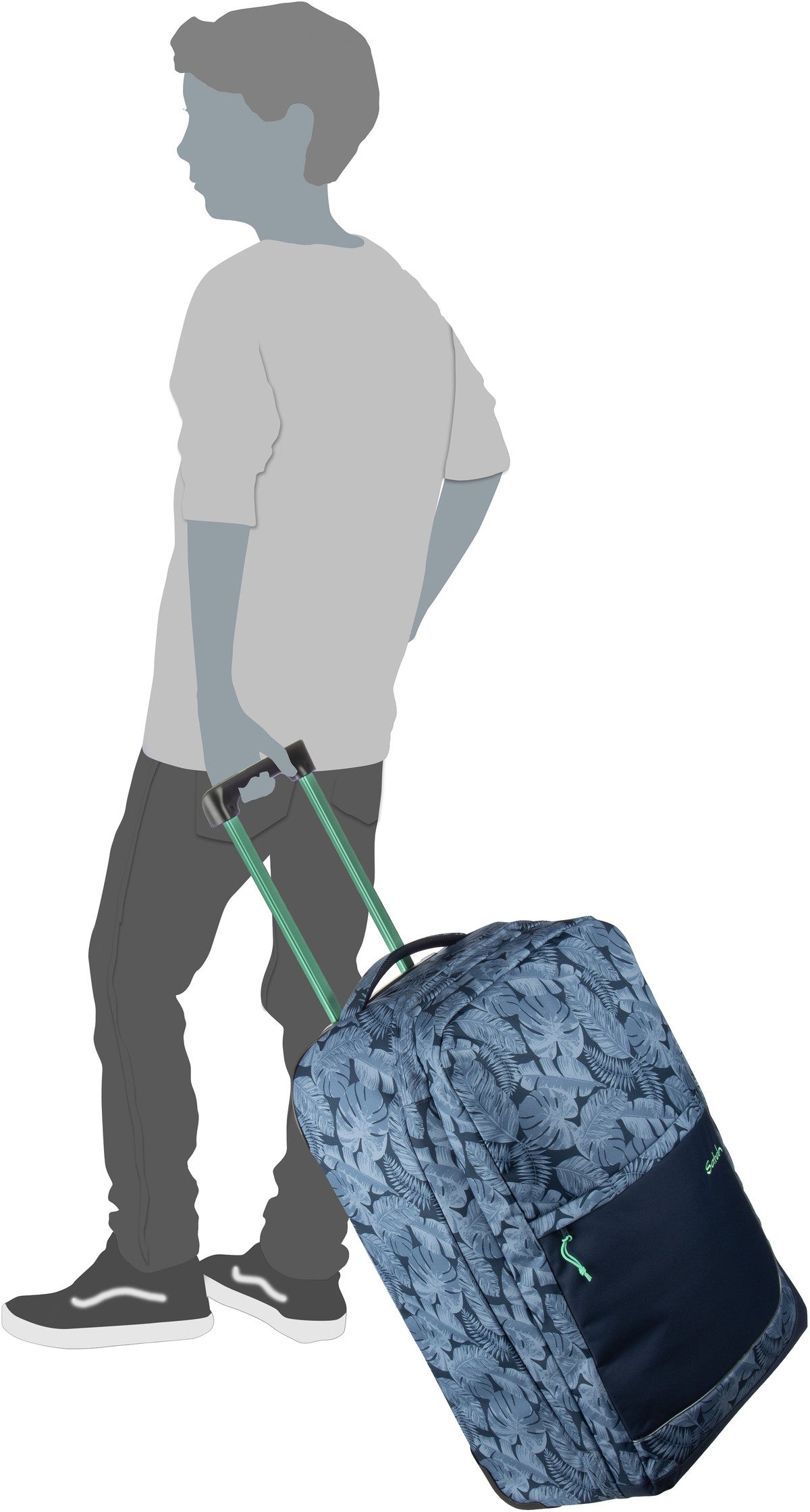 satch satch Flow M Trolley Lazy Daisy Maleta – Vista Silueta