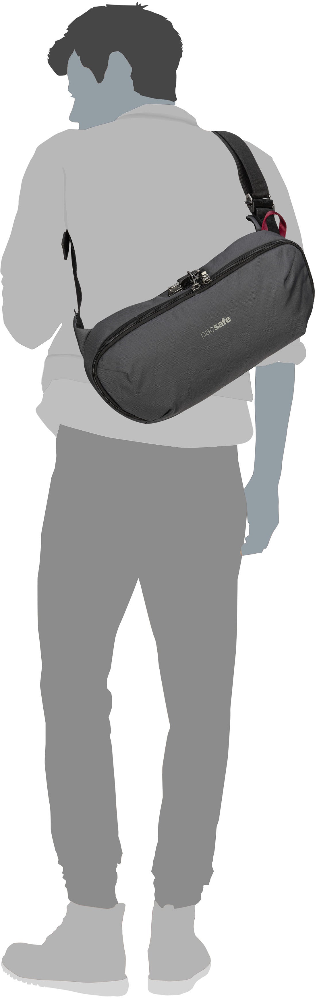 Pacsafe V Urban Sling Ocean Bag – Silhouette View