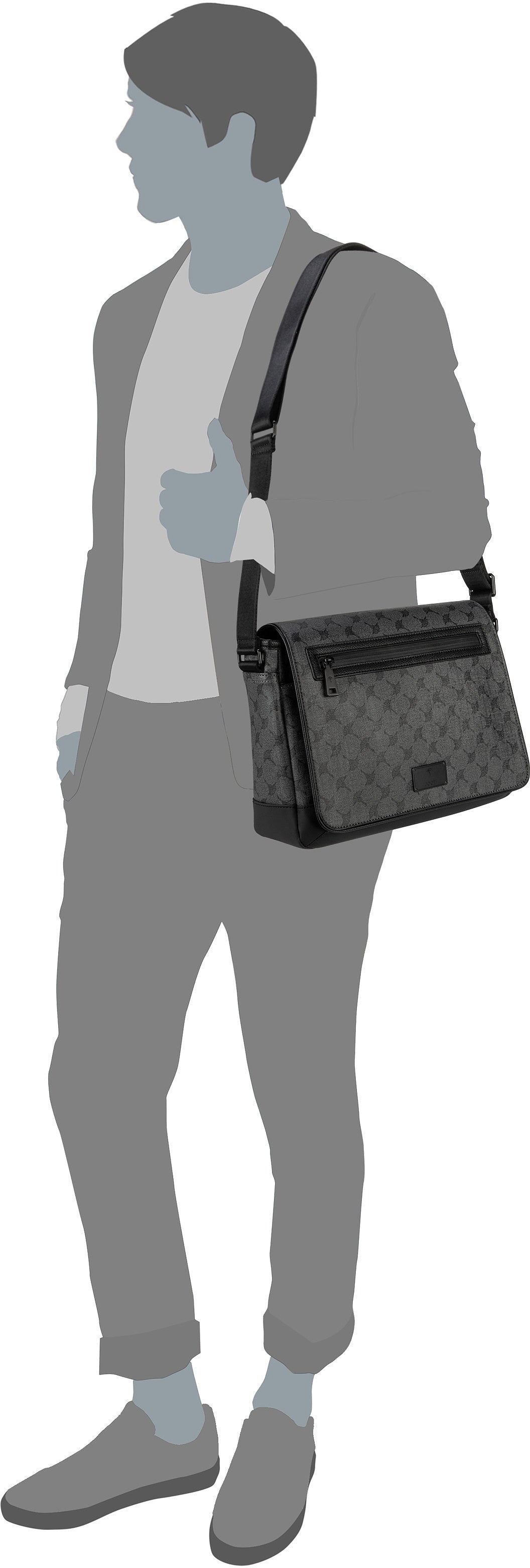 Joop Mazzolino Nevio MHF Black Messenger Bag – Vista Silhouette