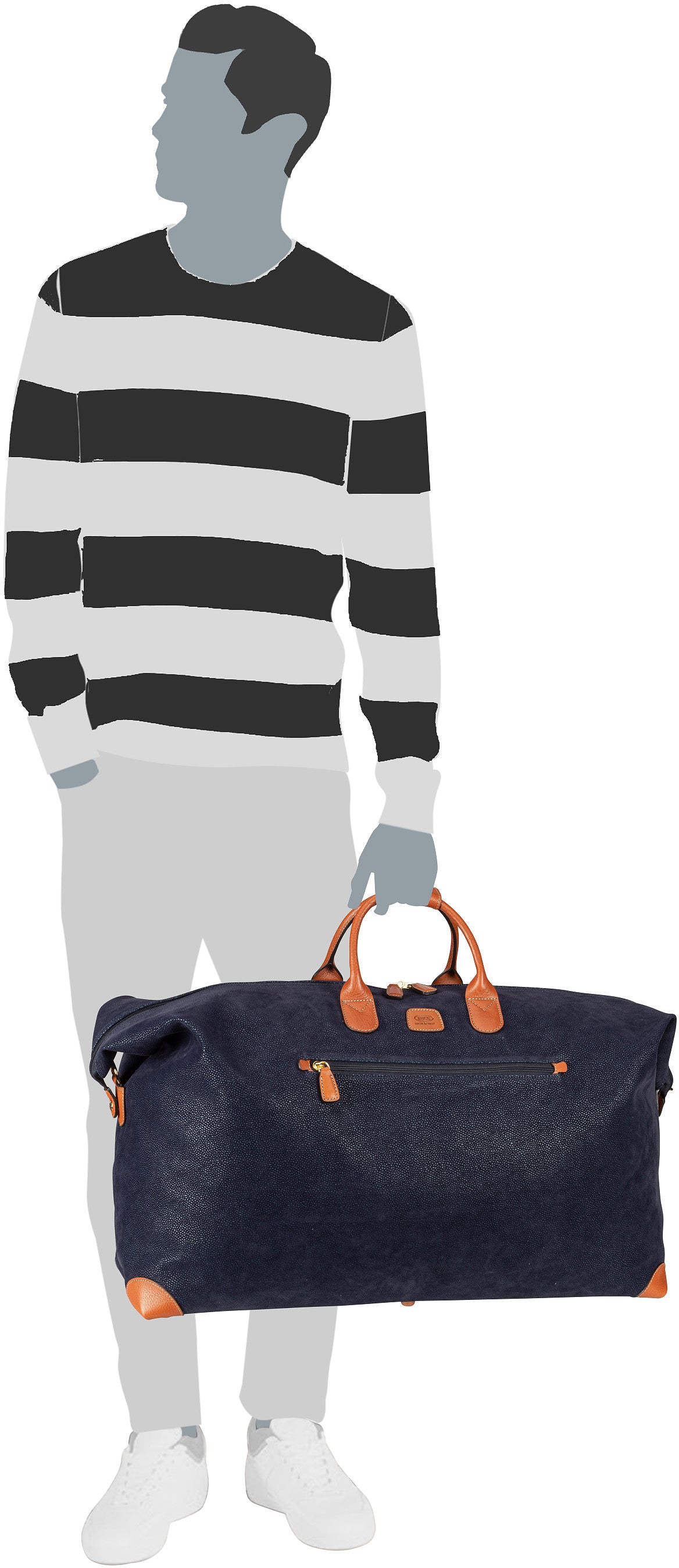 Bric's Life Holdall 20201 Oliva Week-end – Vue Silhouette