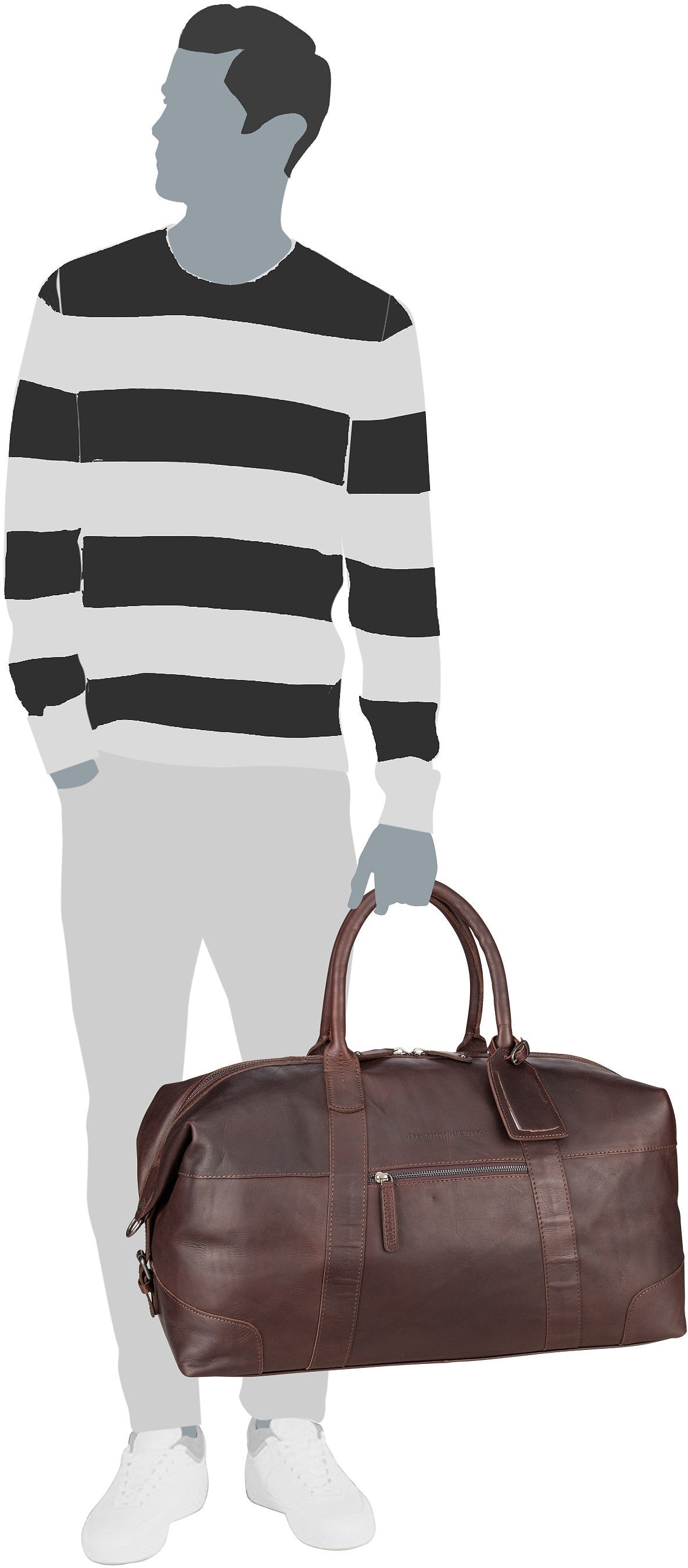 The Chesterfield Brand Portsmouth 1700 Cognac Week-end – Vue Silhouette