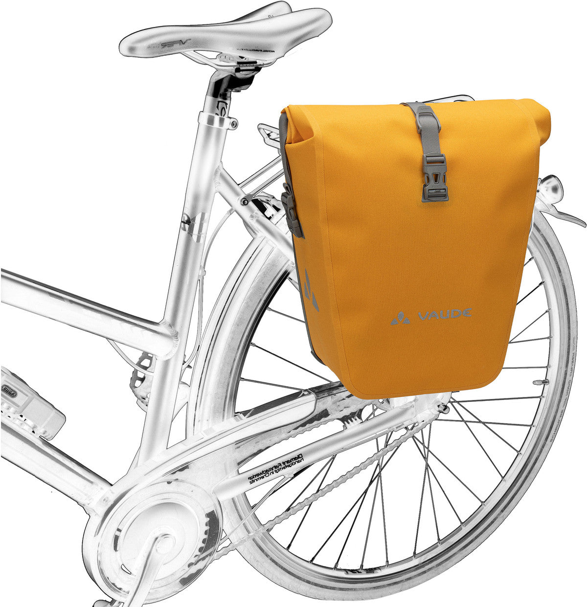 Vaude Aqua Back Deluxe Single Phantom Black Bolsa para bicicleta – Vista Silueta