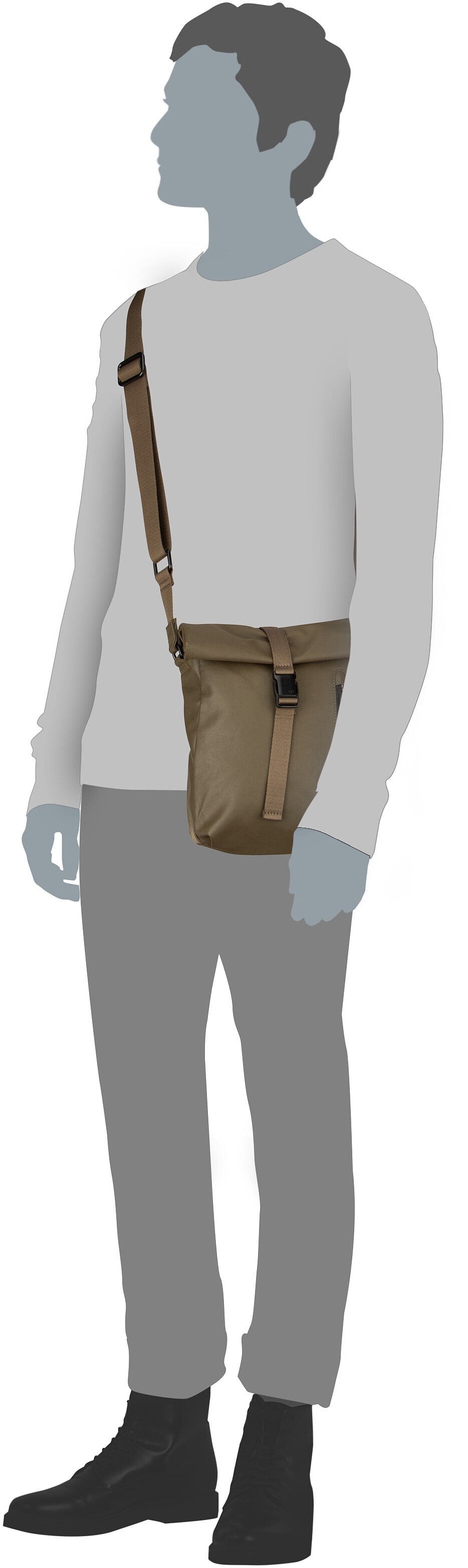 aunts & uncles Kuji RE Fallen Rock Bolso bandolera – Vista Silueta