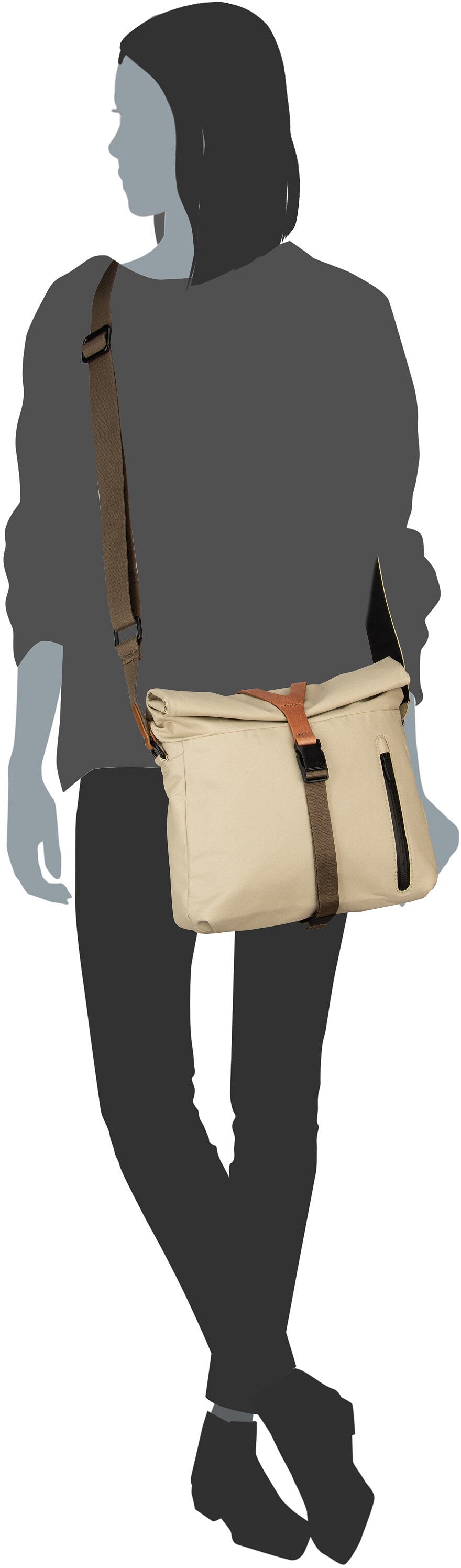 aunts & uncles Seki RE Fallen Rock Bolso bandolera – Vista Silueta