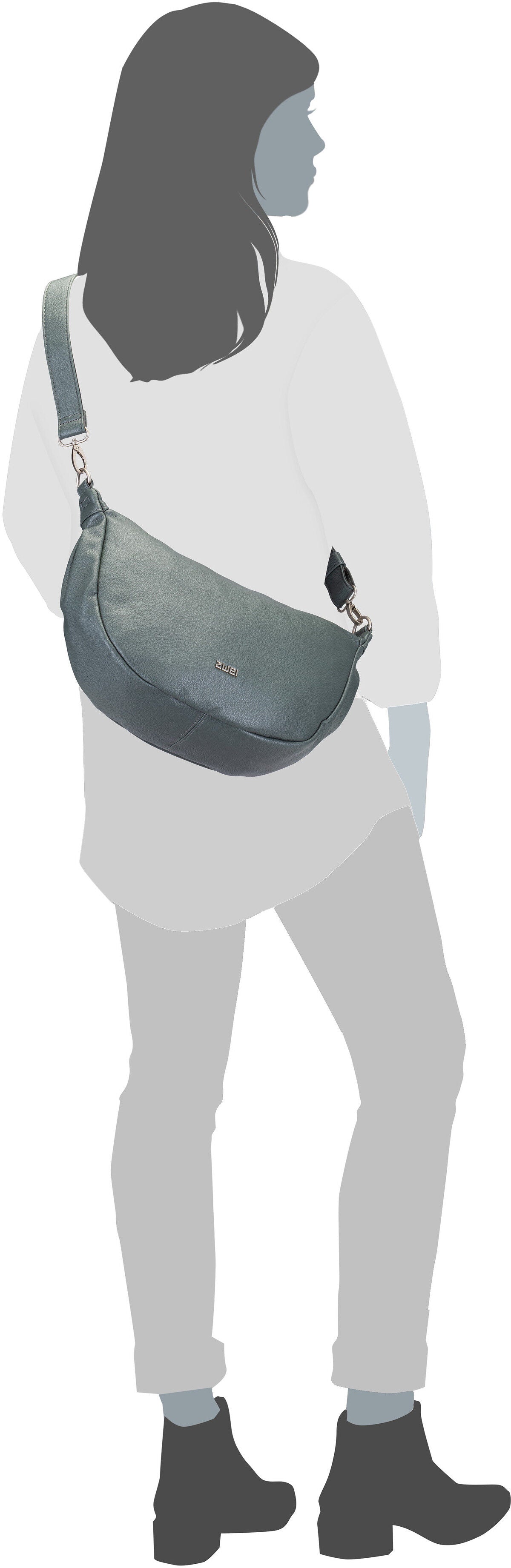 zwei Mademoiselle M70 Pacific Borsa a tracolla – Vista Silhouette
