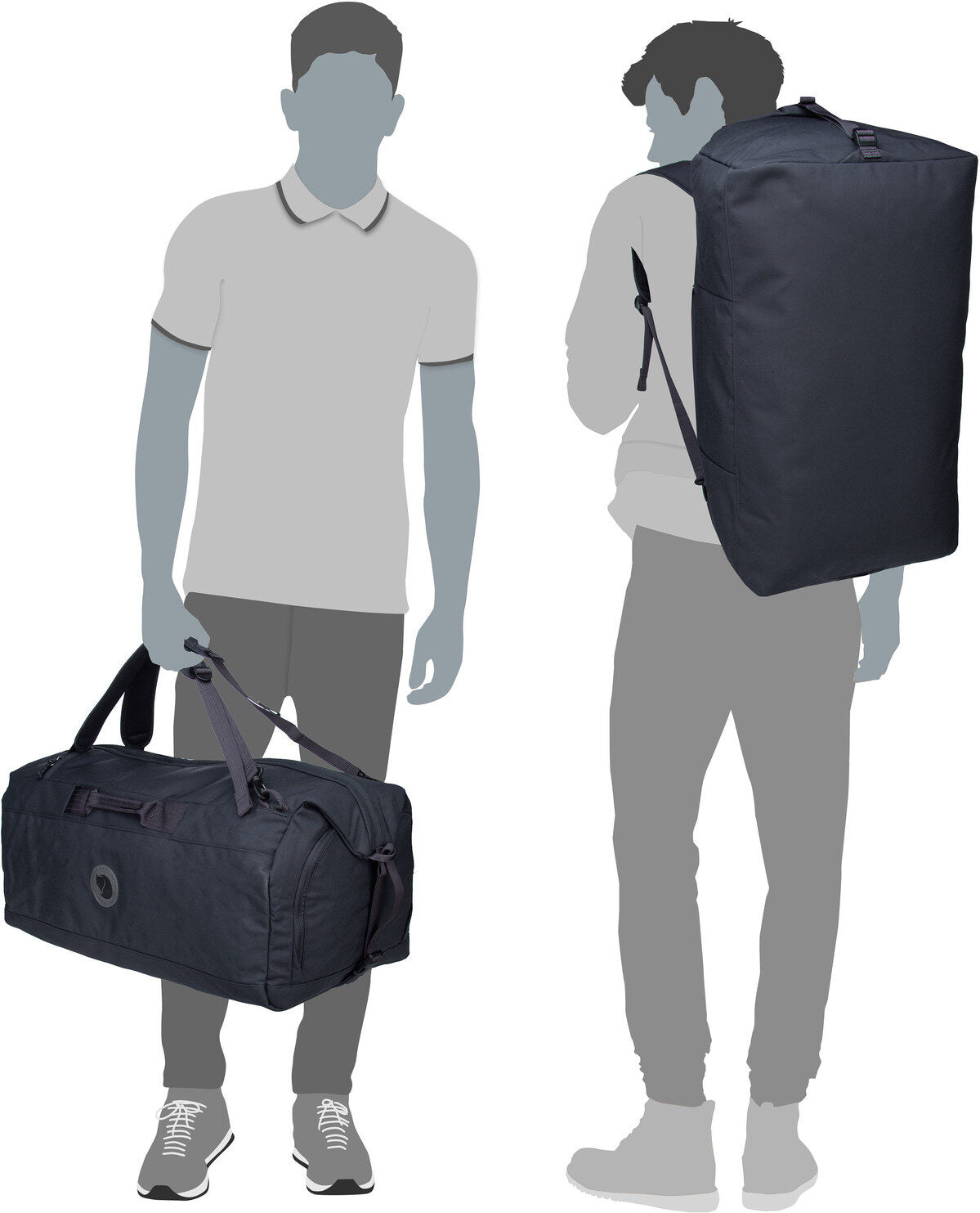 Fjällräven Färden Duffel 80 Green Dufflebag – Vista Silhouette
