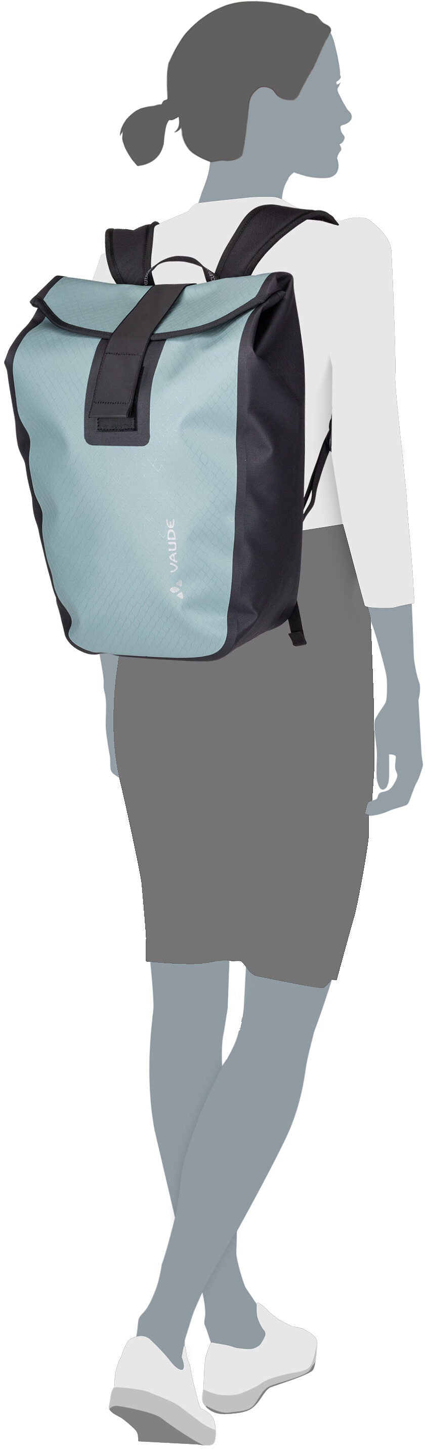 Vaude Clubride Aqua 17 Burnt Yellow Mochila – Vista Silueta