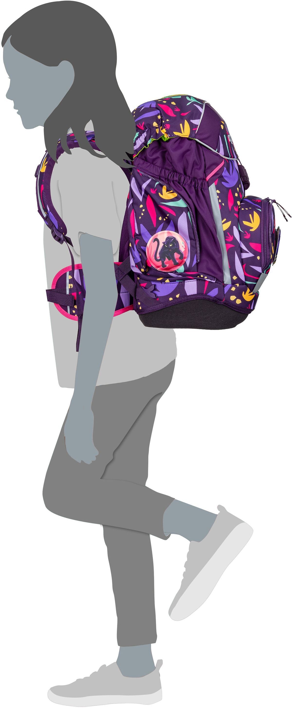 ergobag pack Set GLOW Super ReflektBär Bolsa para la escuela – Vista Silueta