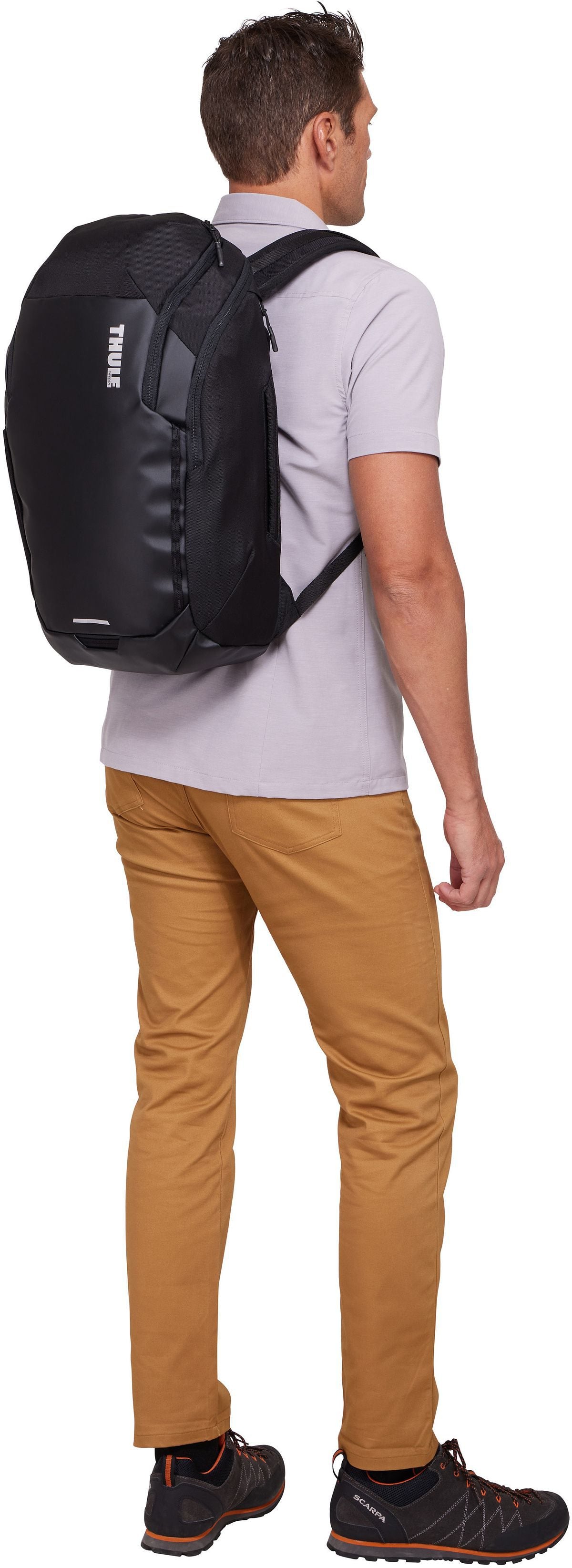 Thule Chasm Laptop 26L Black Mochila – Vista Silueta