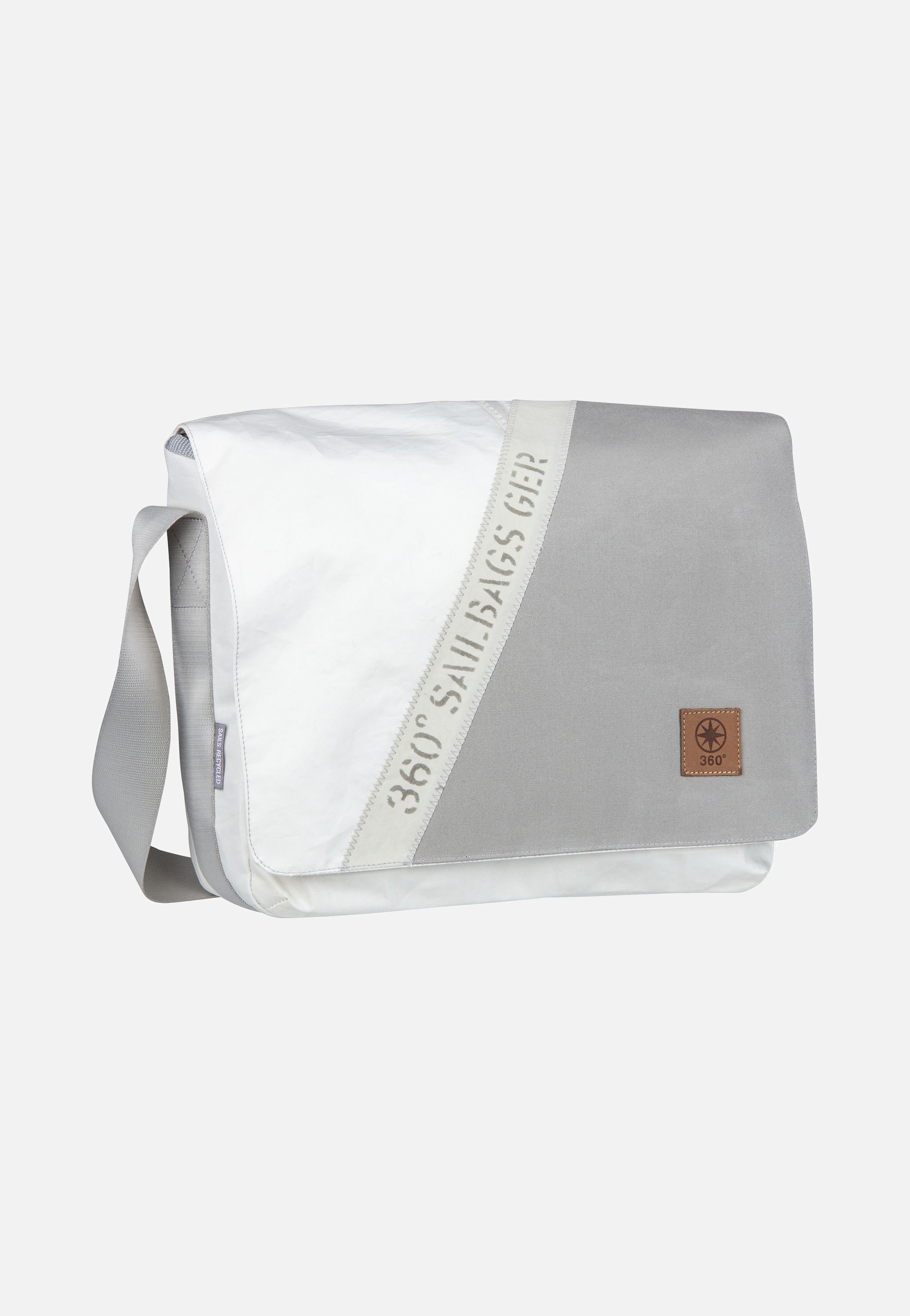 360Grad - Barkasse Stencil-Weiß/Grau - Messenger Bag | Neutral-Image