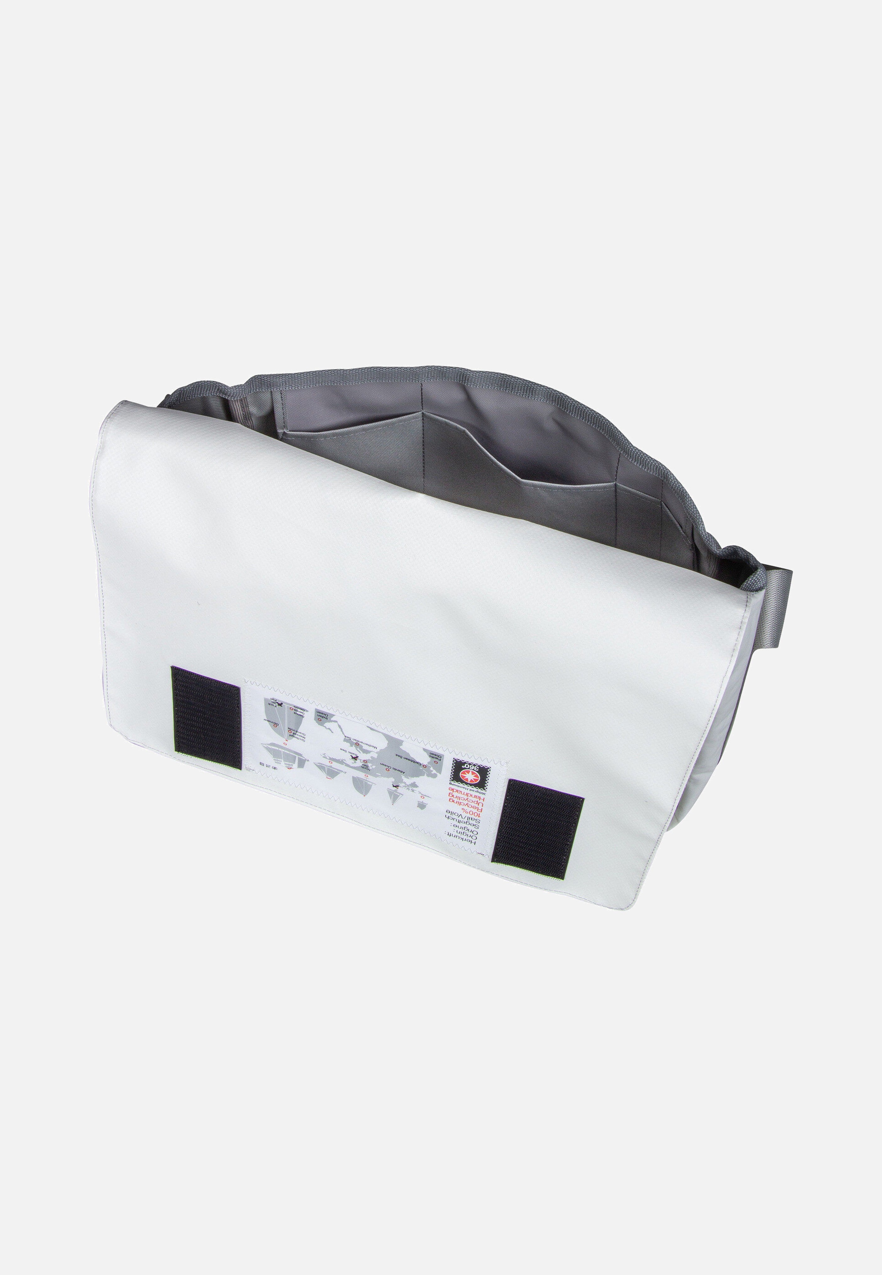360Grad - Barkasse Stencil-Weiß/Grau - Messenger Bag | Neutral-Image
