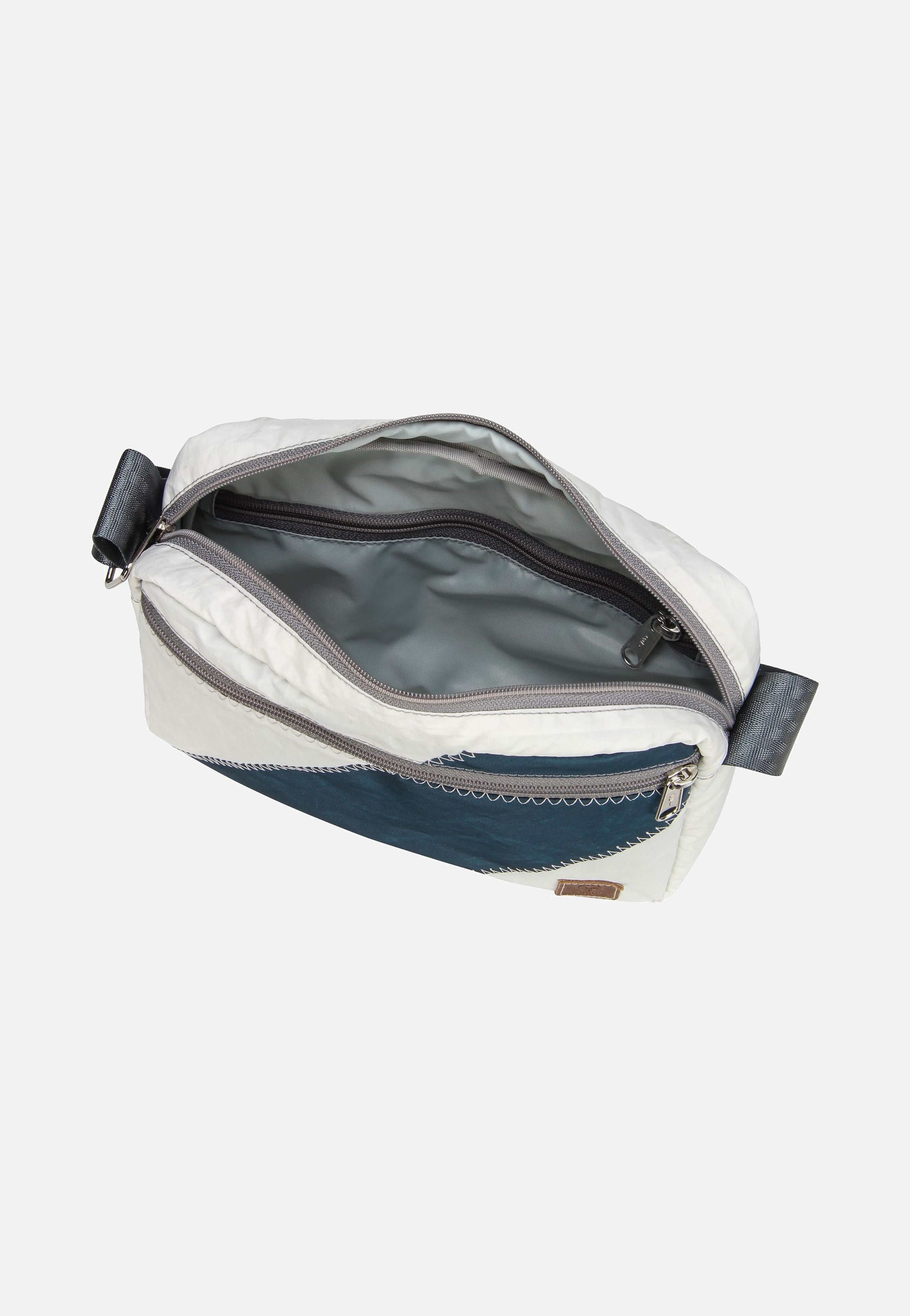 360Grad Fender Weiß/Streifen Blau Crossbody Bag