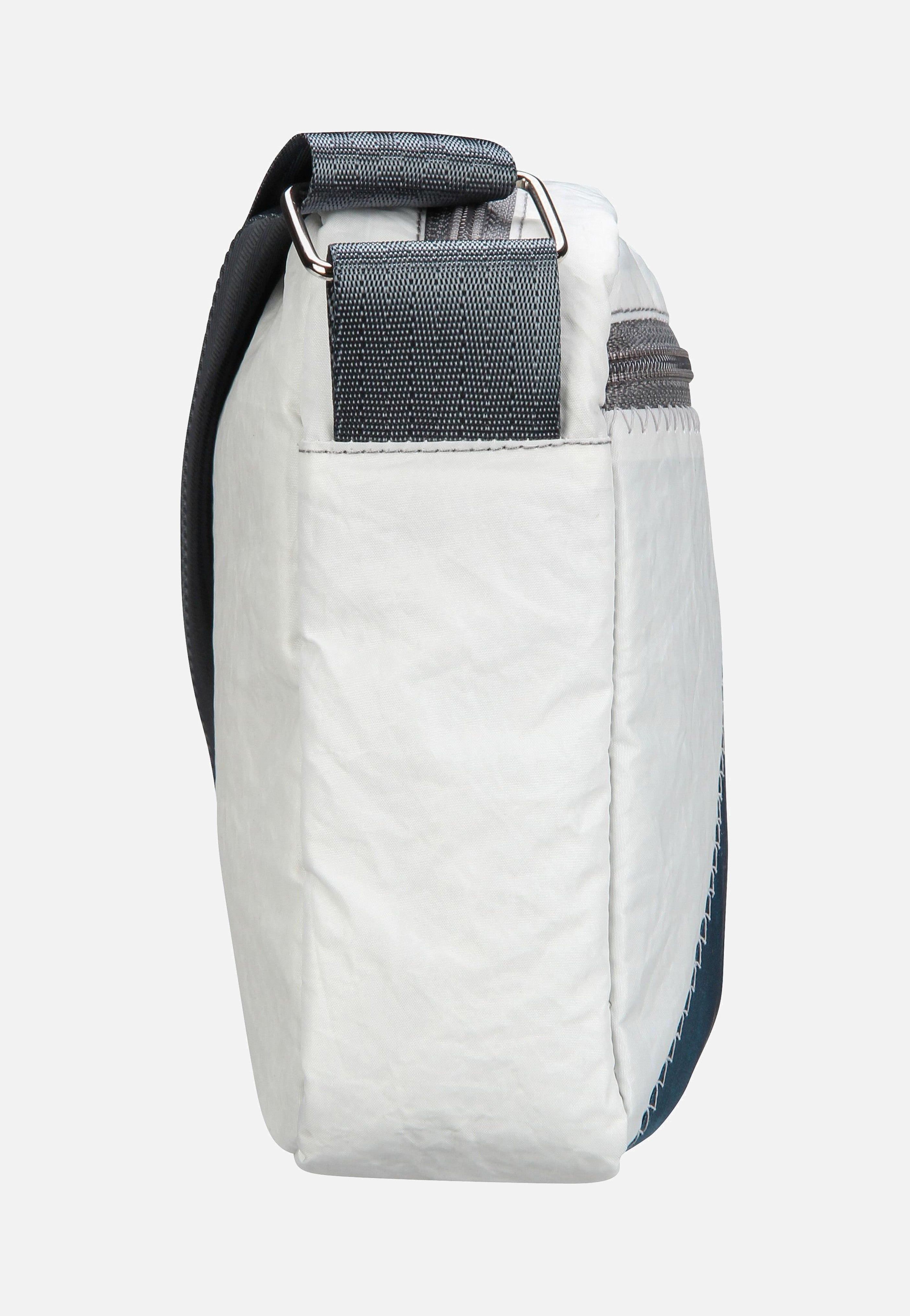 360Grad Fender Weiß/Streifen Blau Crossbody Bag