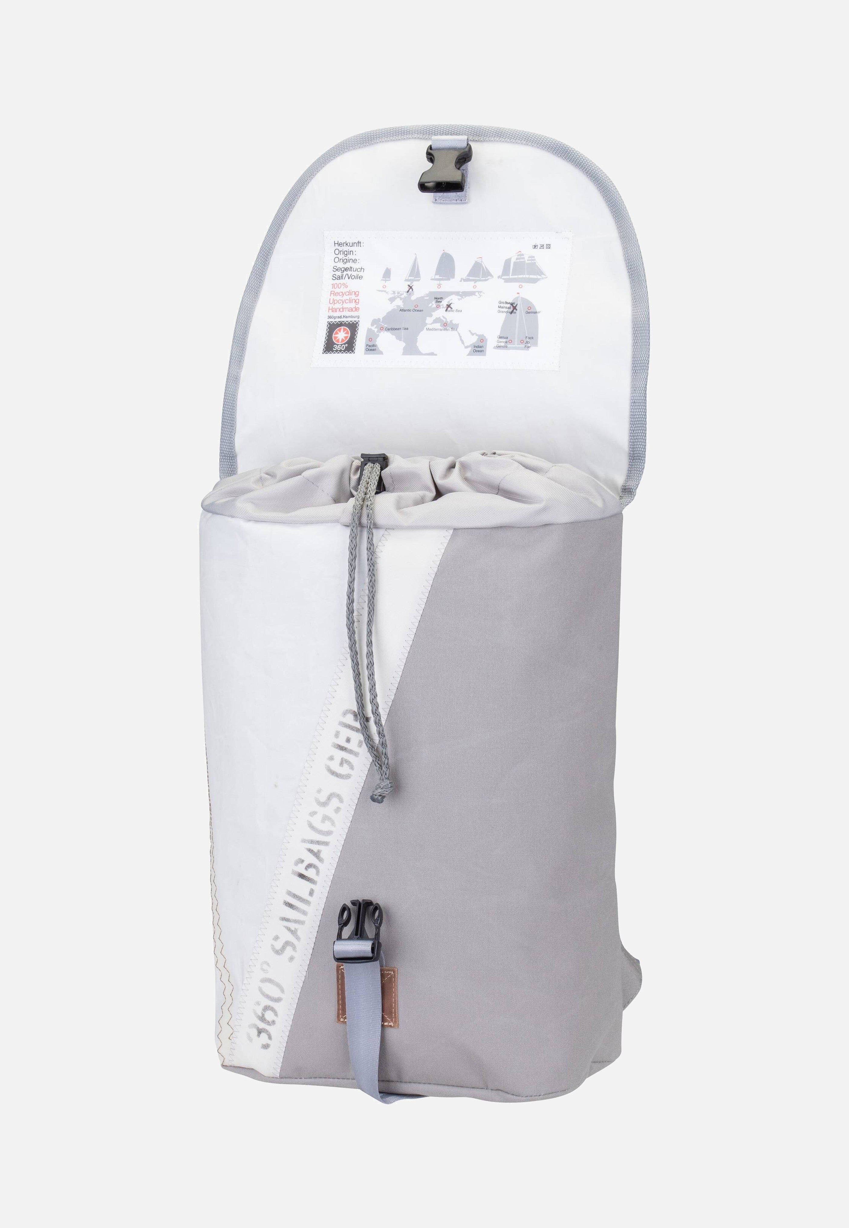 360Grad Landgang Mini Stencil-Weiß/Grau Backpack