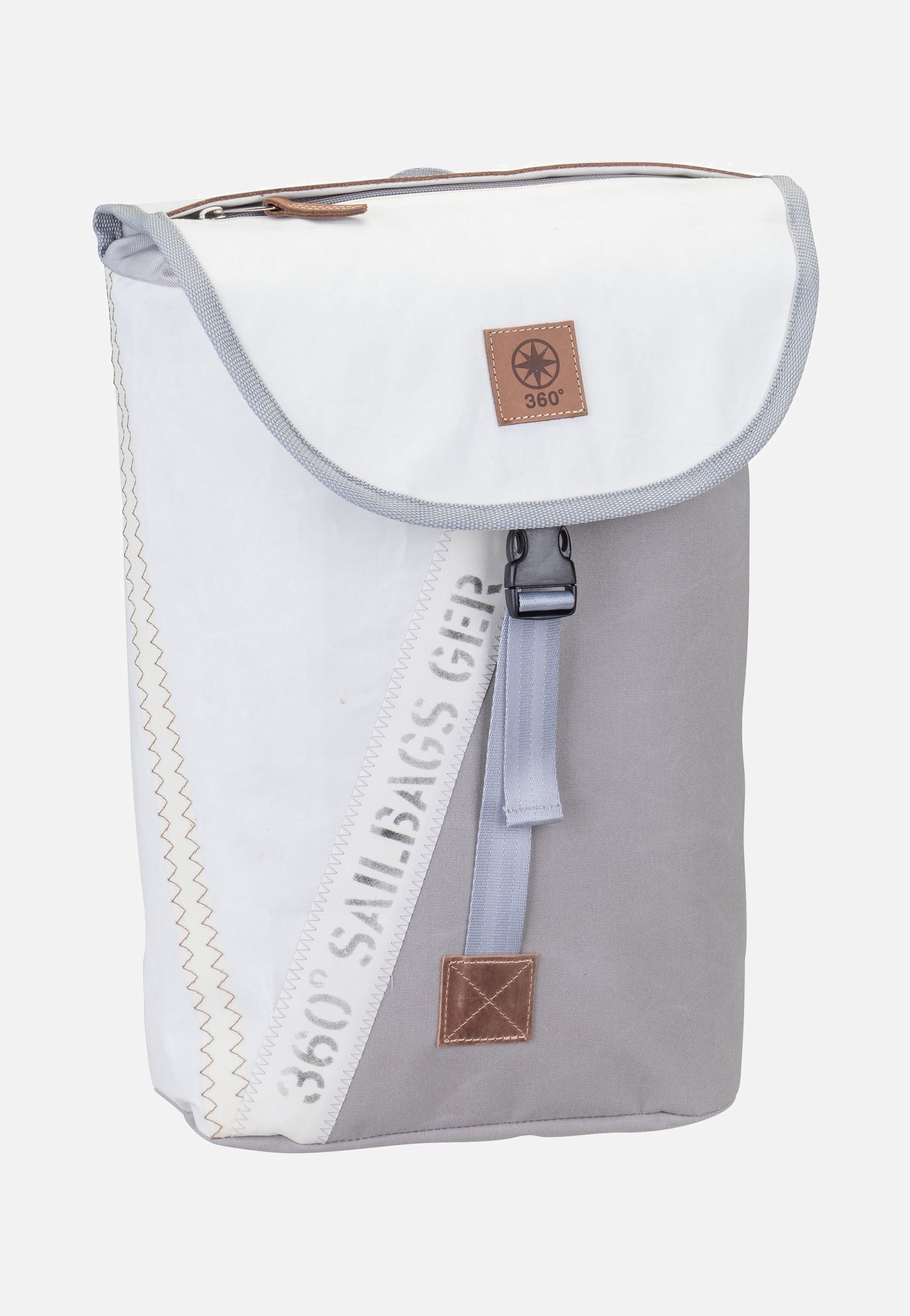 360Grad Landgang Mini Stencil-Weiß/Grau Backpack