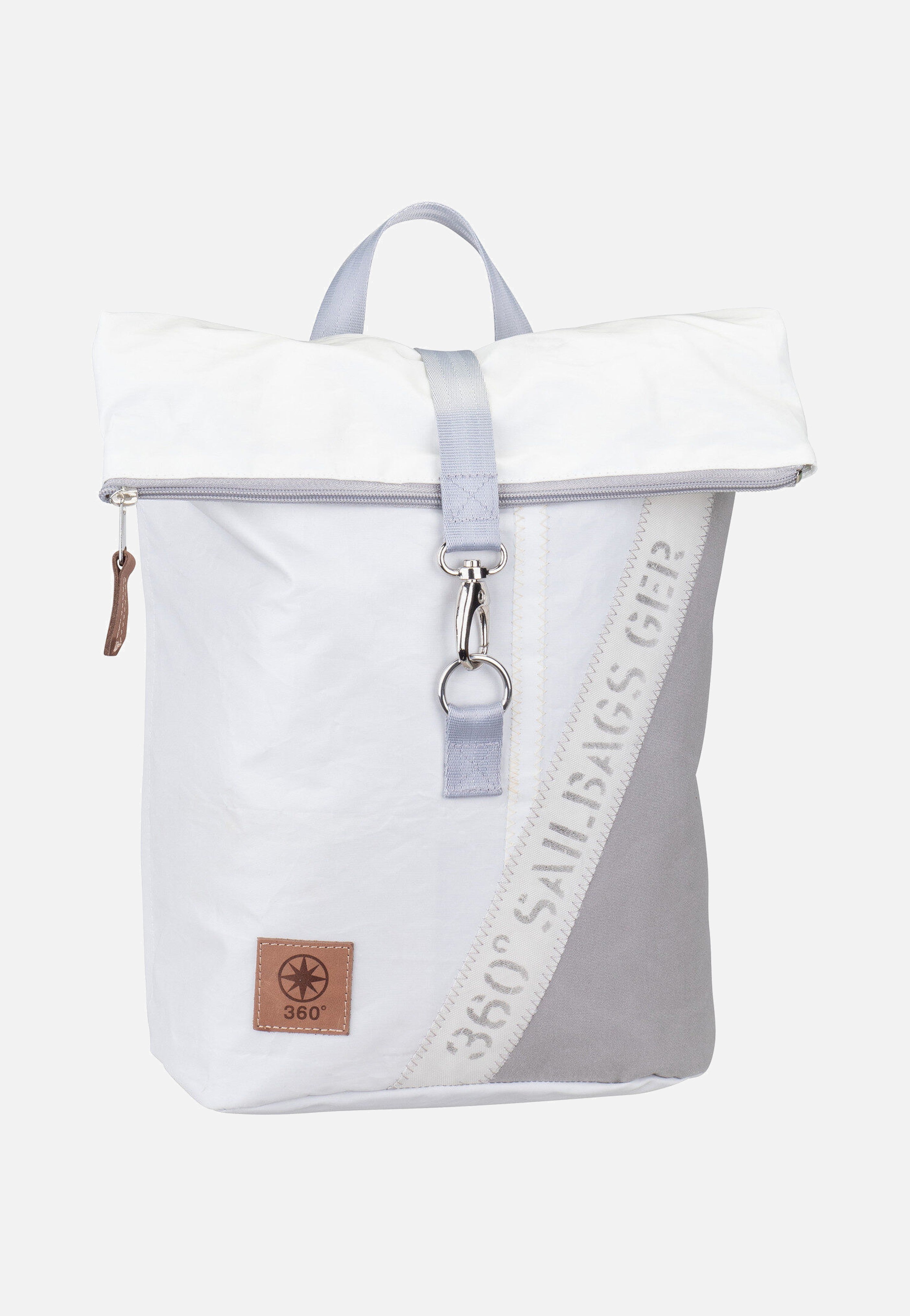 360Grad Möwe Stencil-Weiß/Grau Backpack
