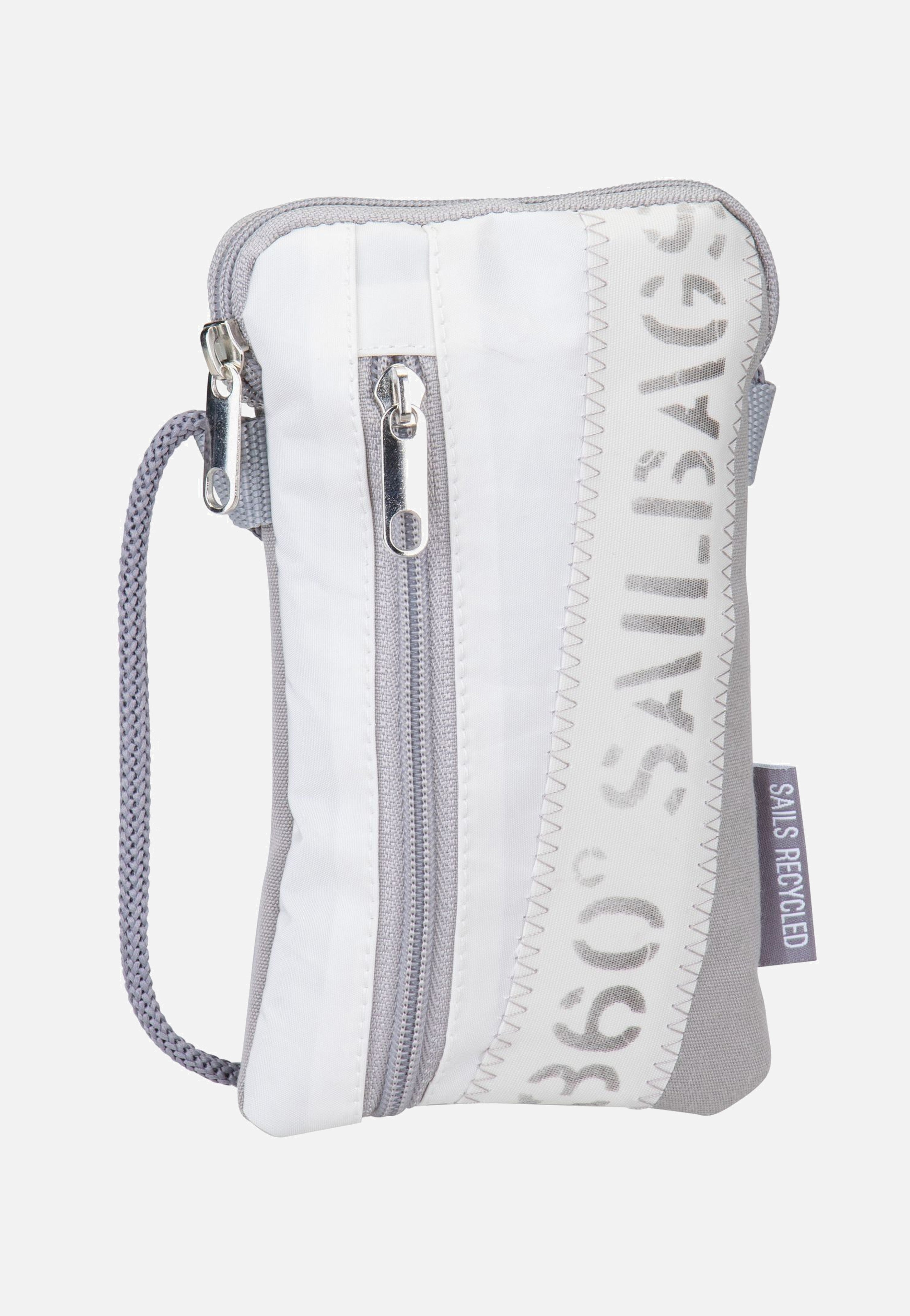 360Grad Nautik Lütt Stencil-Weiß/Grau Phone Pouch