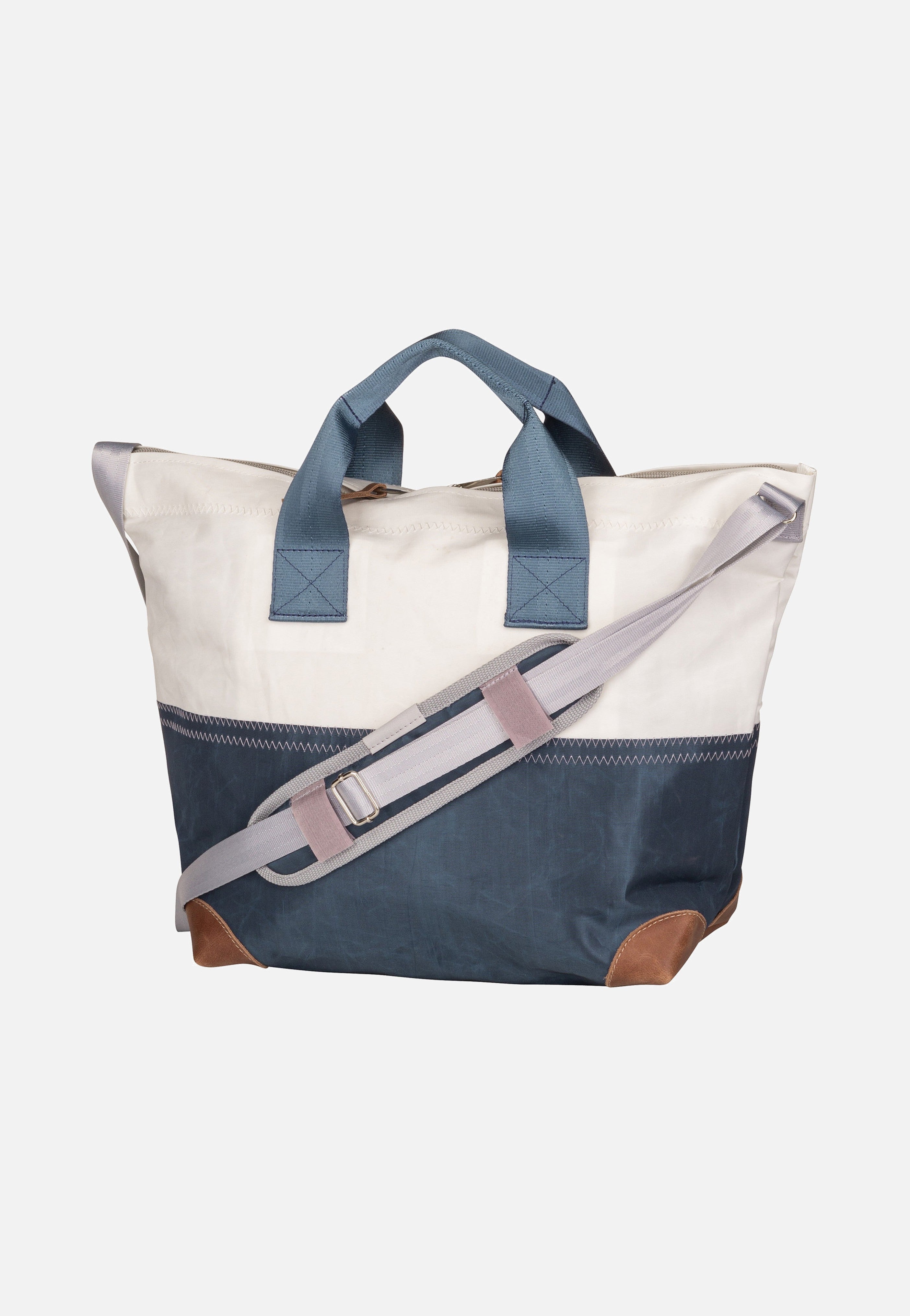 360Grad - Suutje Weiß/Balken Blau/Zahl Hellgrau - Crossbody Bag | Neutral-Image