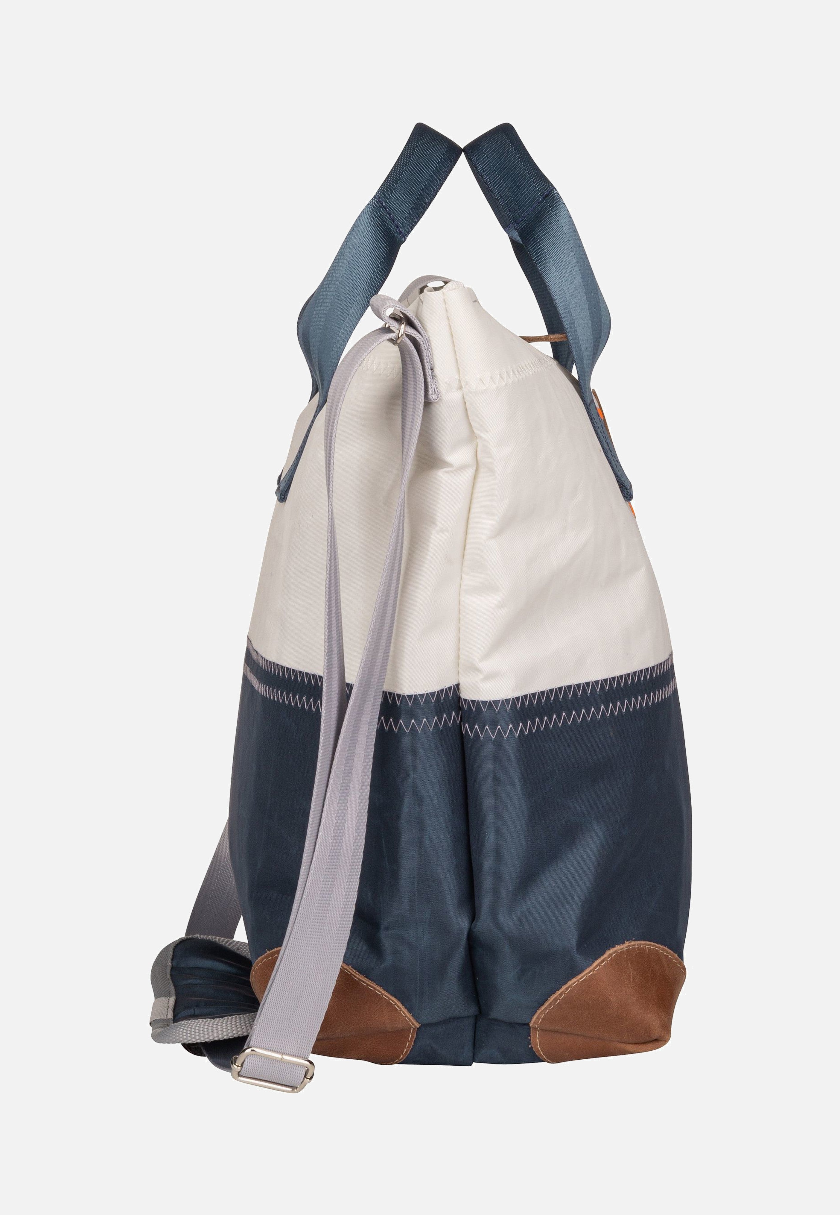 360Grad - Suutje Weiß/Balken Blau/Zahl Hellgrau - Crossbody Bag | Neutral-Image