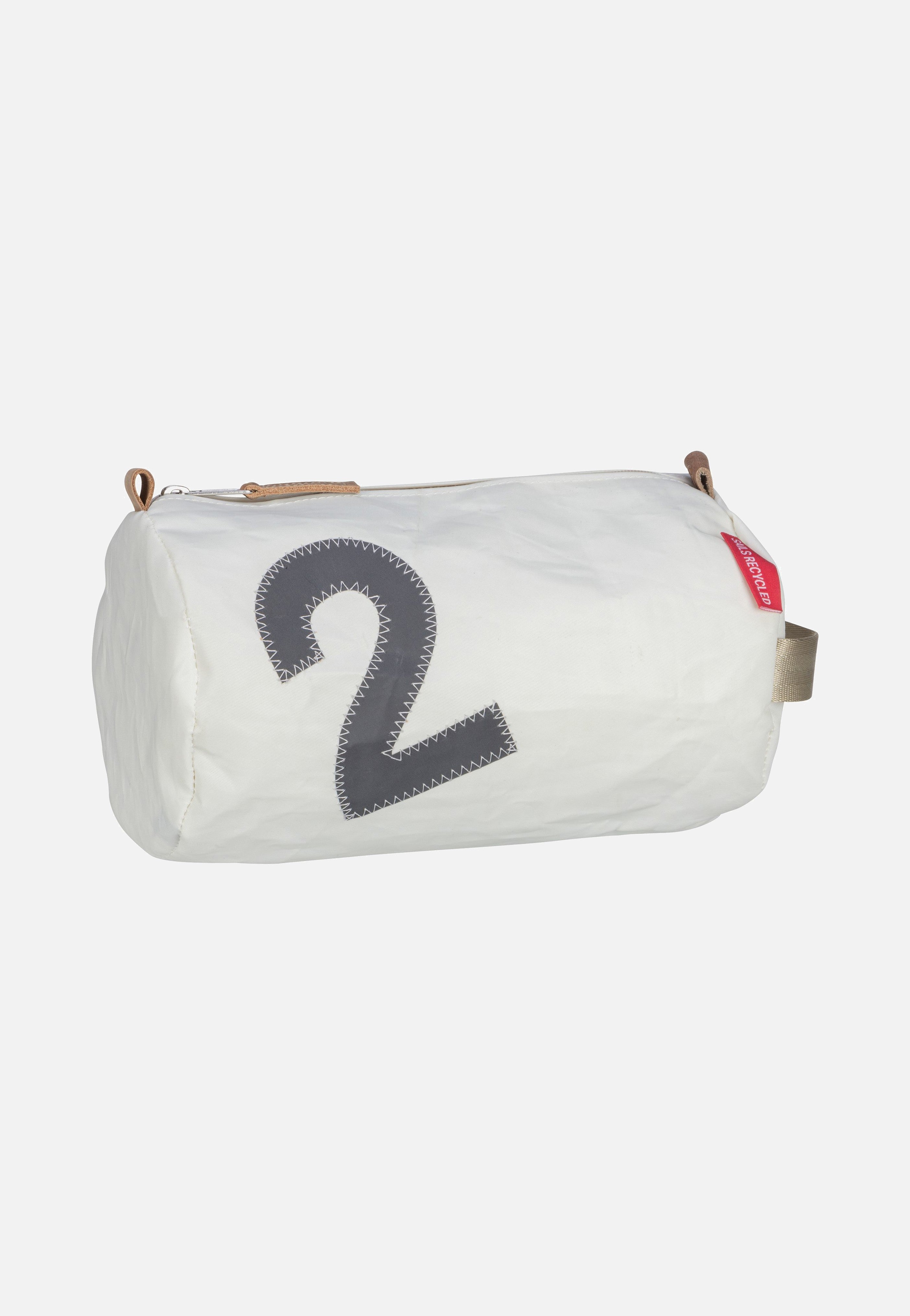 360Grad Tonne Zahl Grau Toiletry Bag