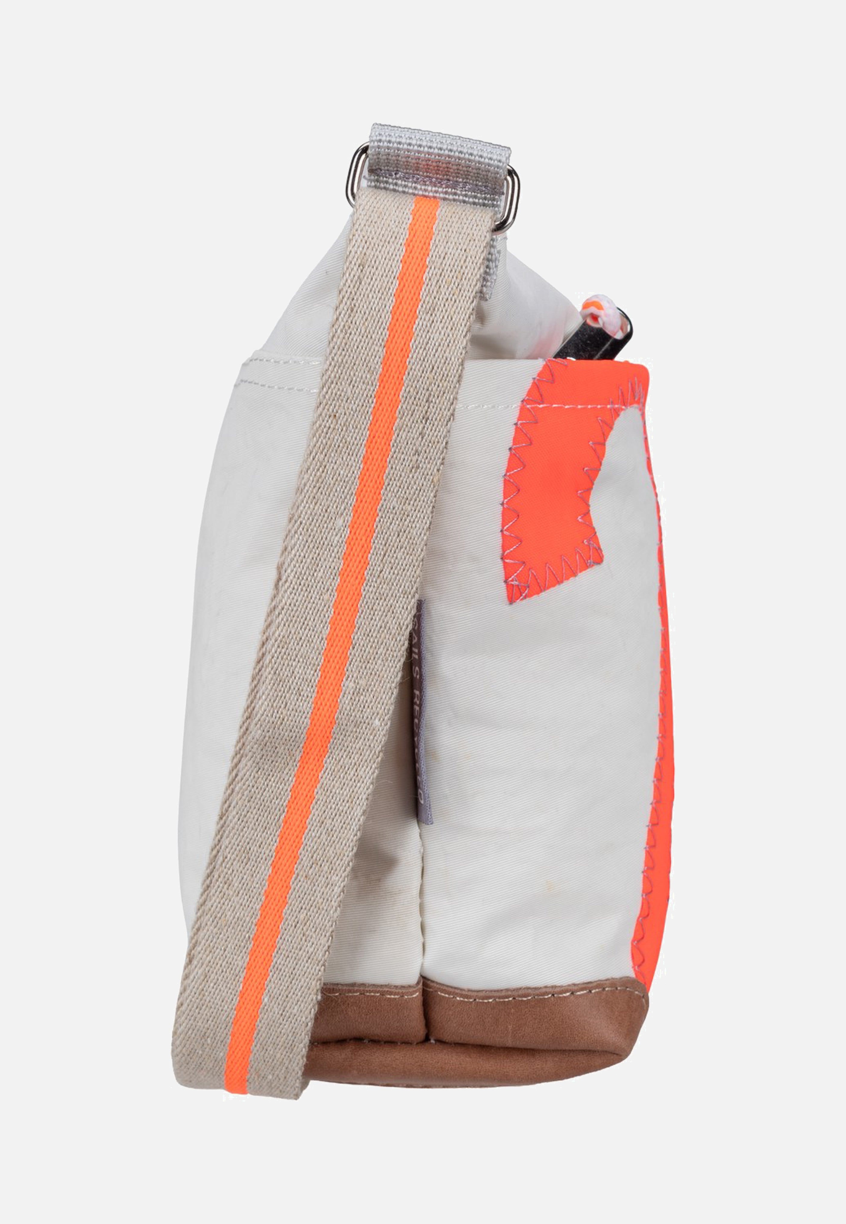 360Grad Deern Lütt Crossover Weiss/Sand/Zahl Orange Pouch Bag
