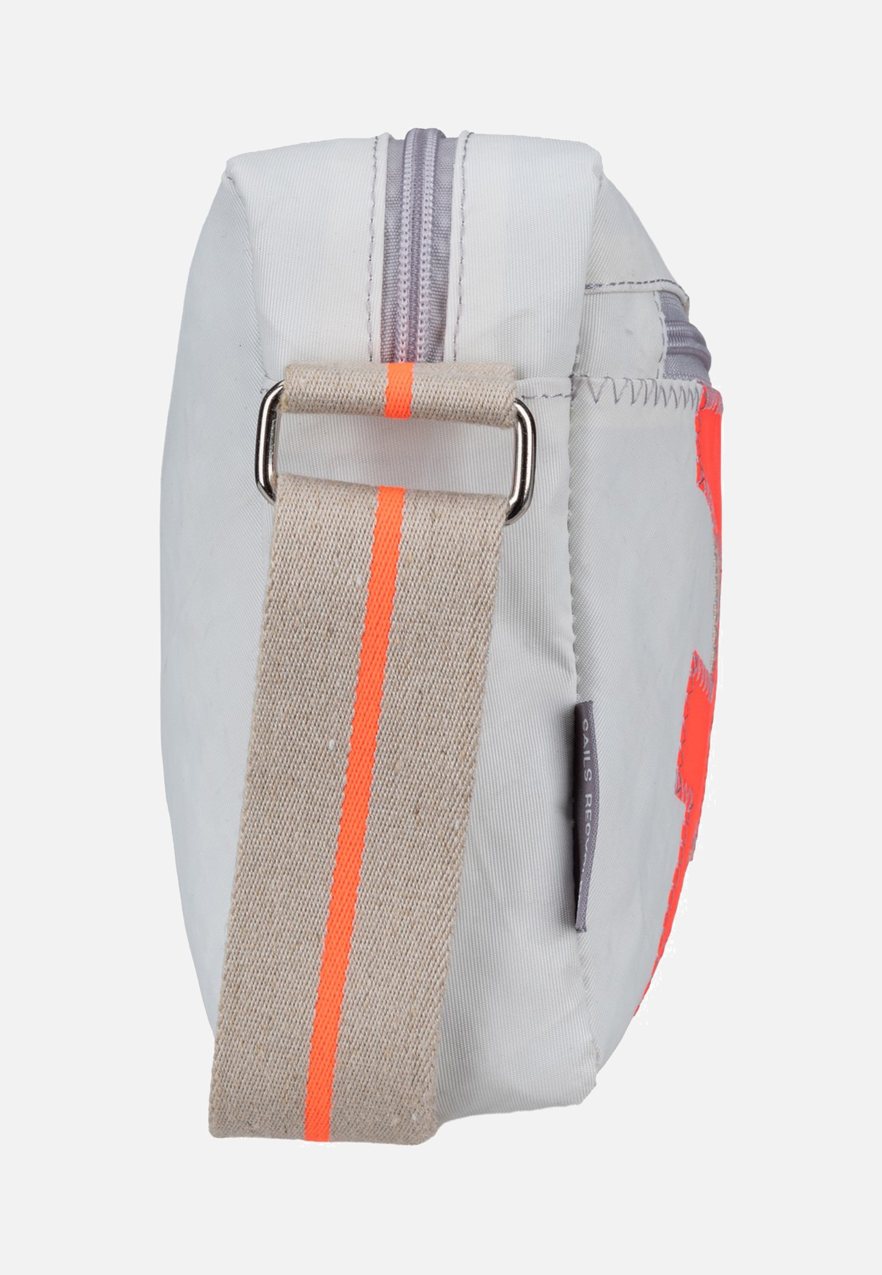 360Grad Fender Weiss/Sand/Zahl Orange Crossbody Bag