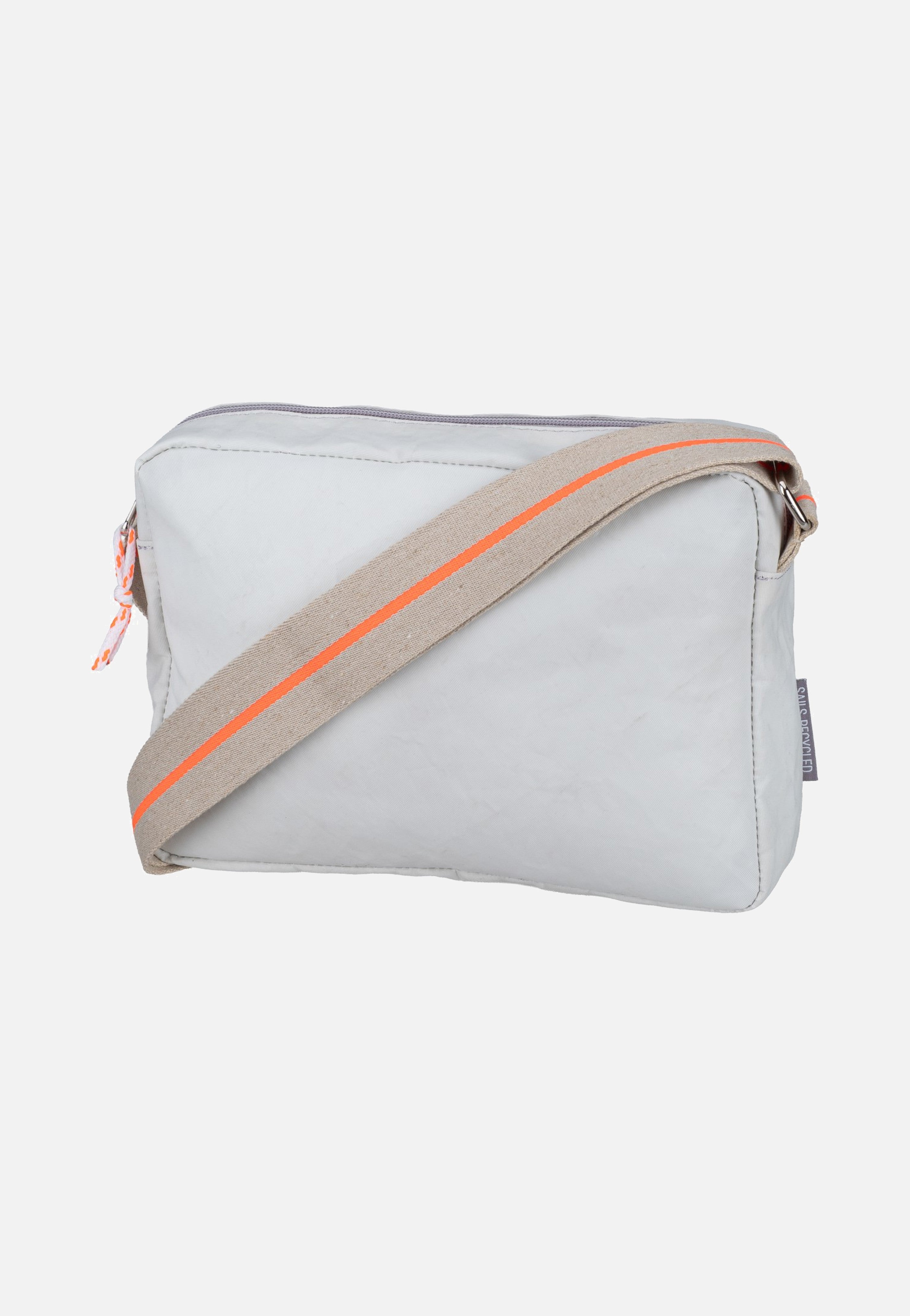 360Grad Fender Weiss/Sand/Zahl Orange Crossbody Bag