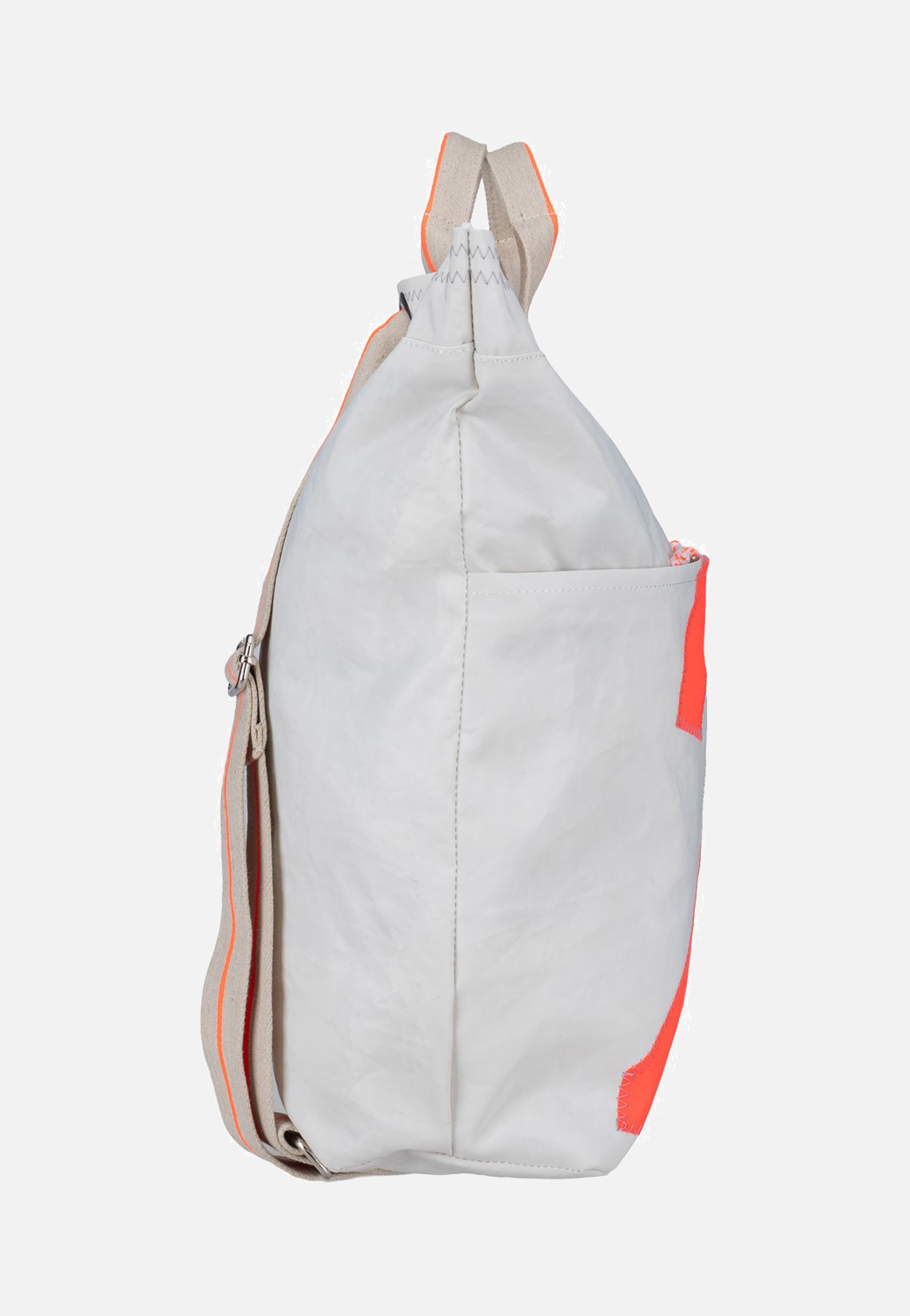 360Grad Kaje Weiss/Sand/Zahl Orange Backpack