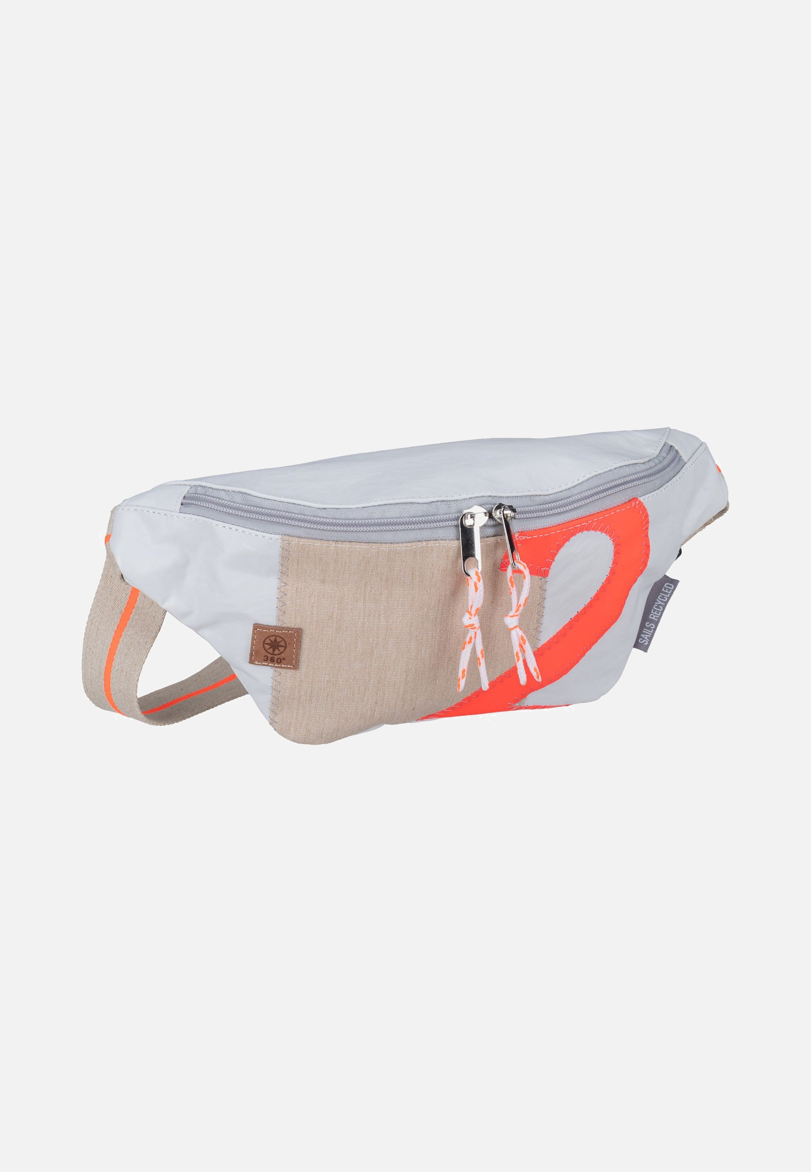 360Grad Knoten Weiss/Sand/Zahl Orange Fanny Pack