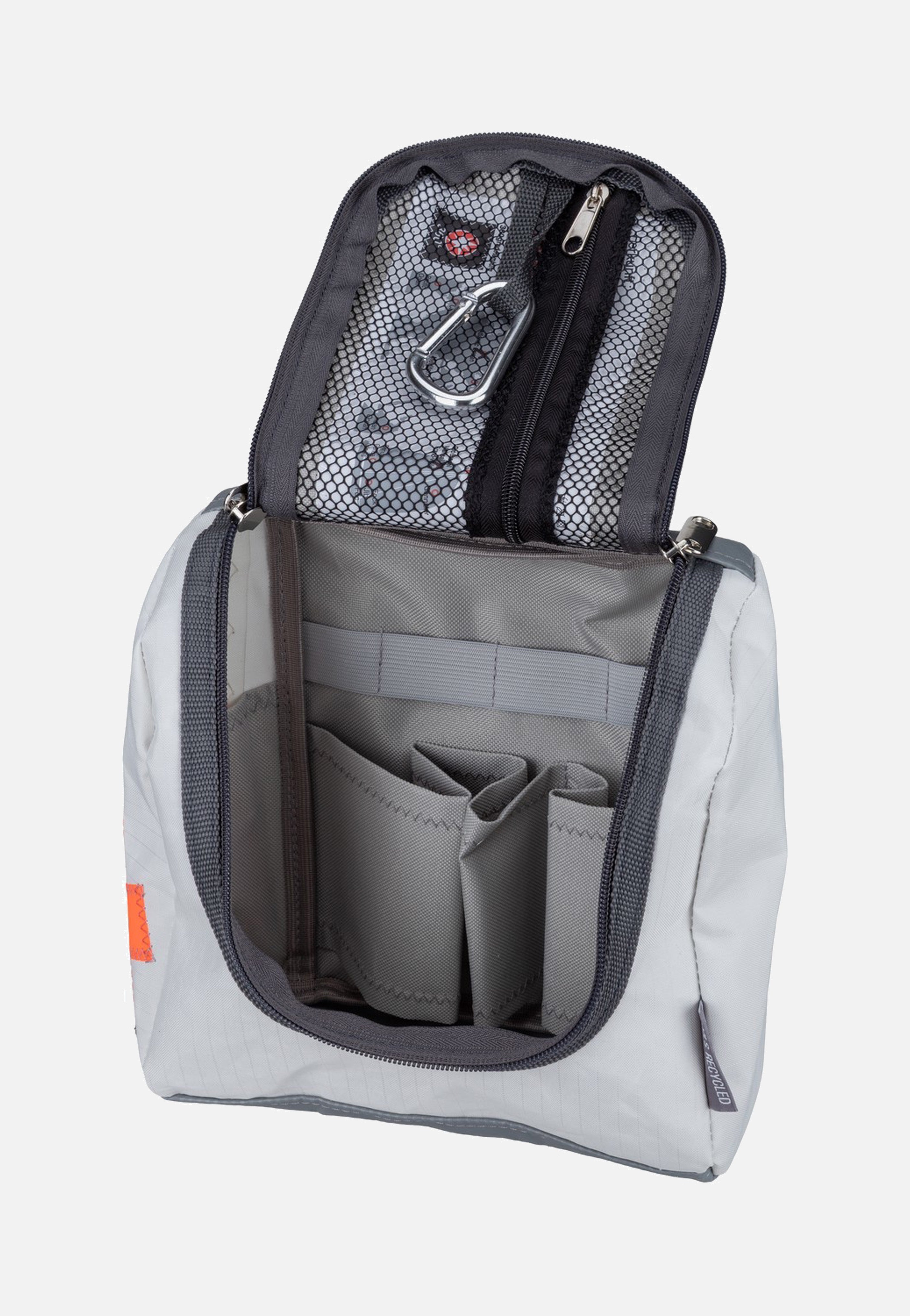 360Grad Matrose XL Weiss/Zahl Neonorange Toiletry Bag
