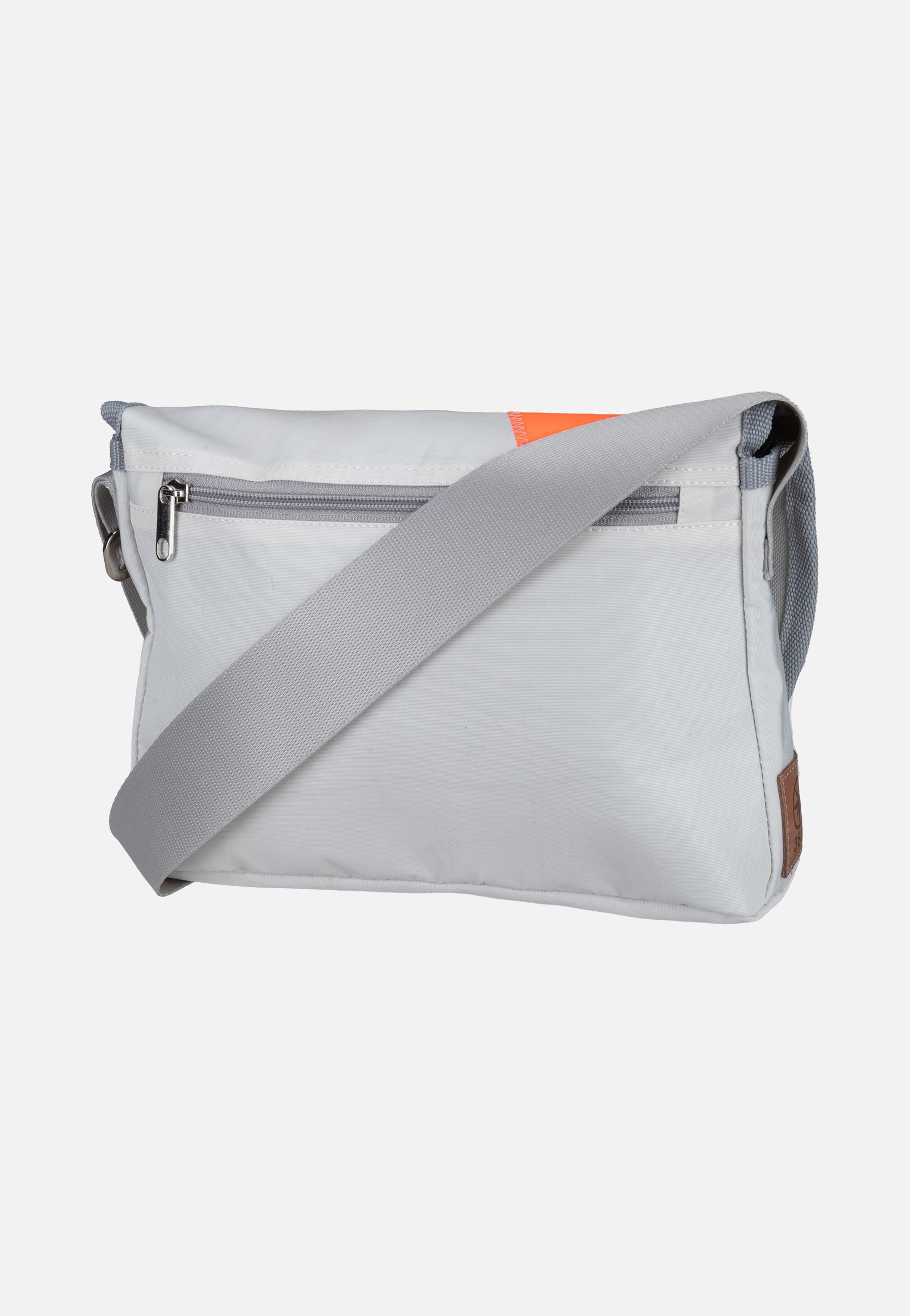 360Grad Perle Weiss/Sand/Zahl Orange Messenger Bag
