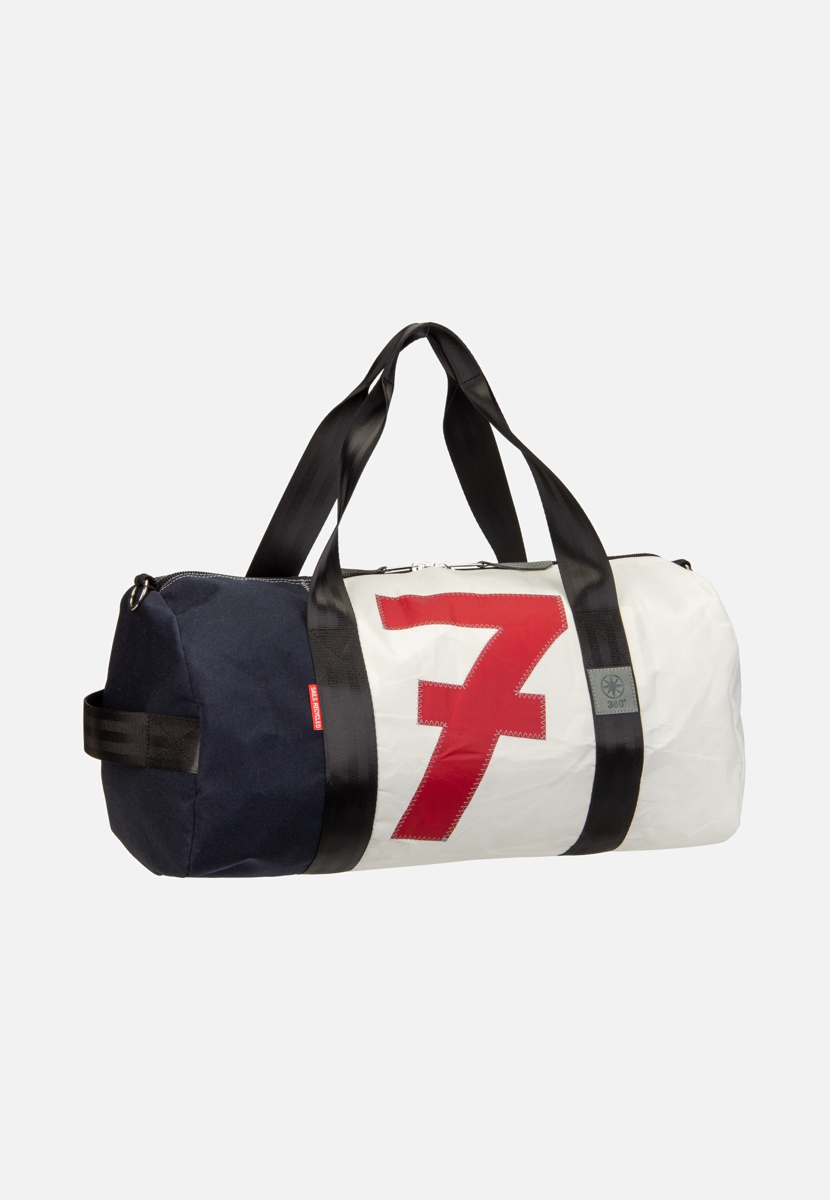 360Grad - Pirat Weiss/Navy/Zahl Rot - Dufflebag | Neutral-Image