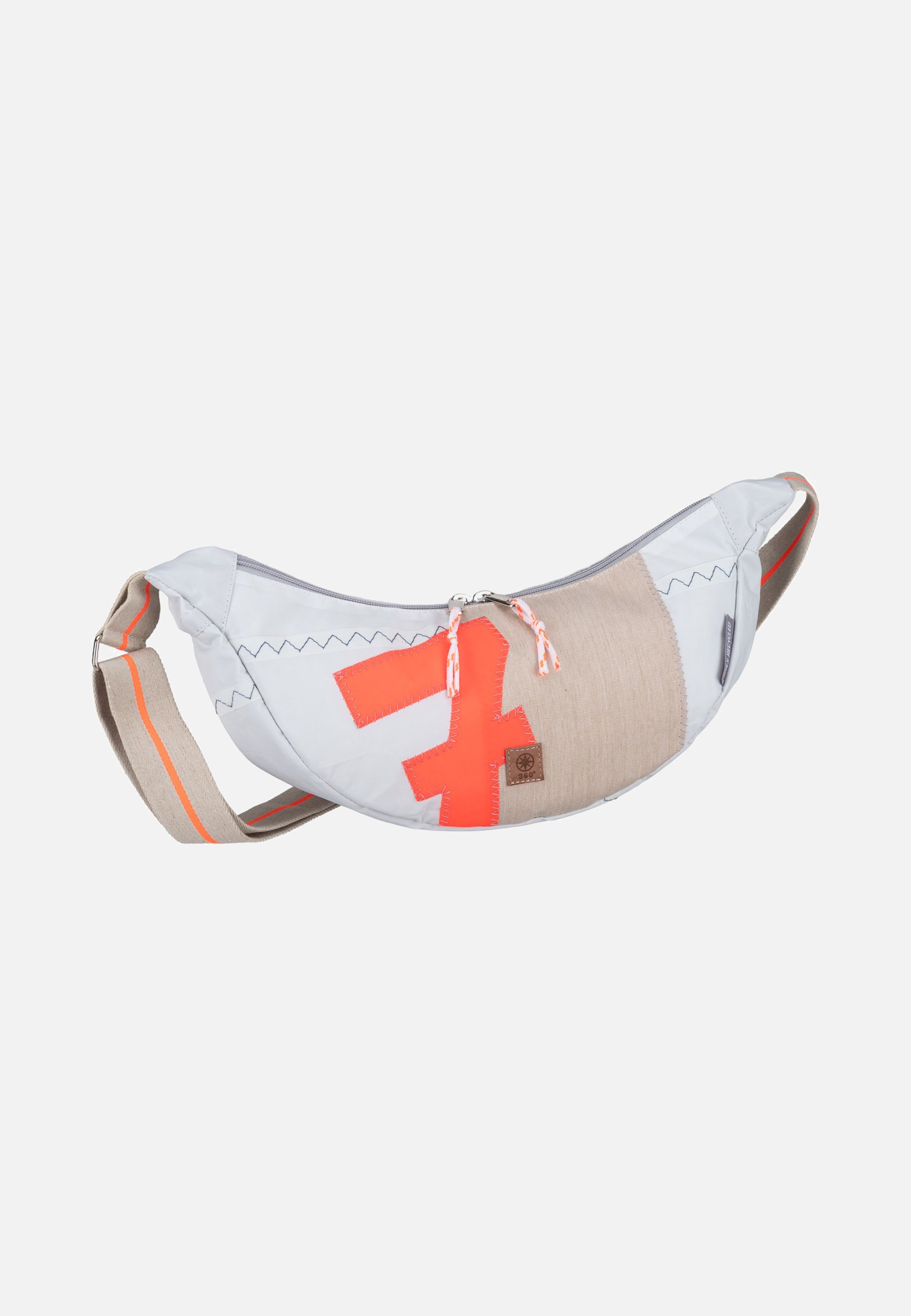 360Grad Roop Weiss/Sand/Zahl Orange Sling Bag