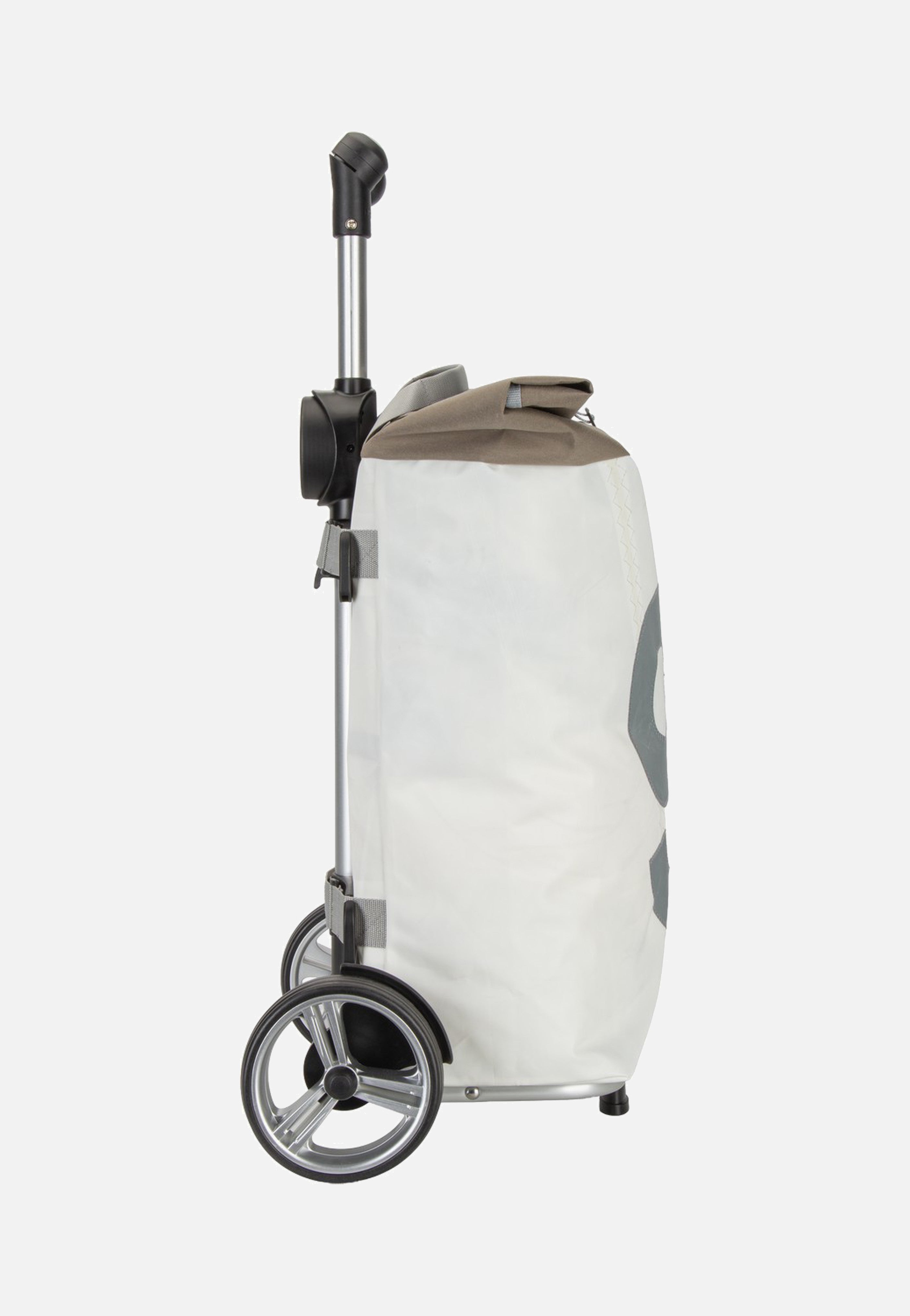 360Grad Steg Weiss/Taupe/Zahl 9 Hellgrau Shopping Trolley