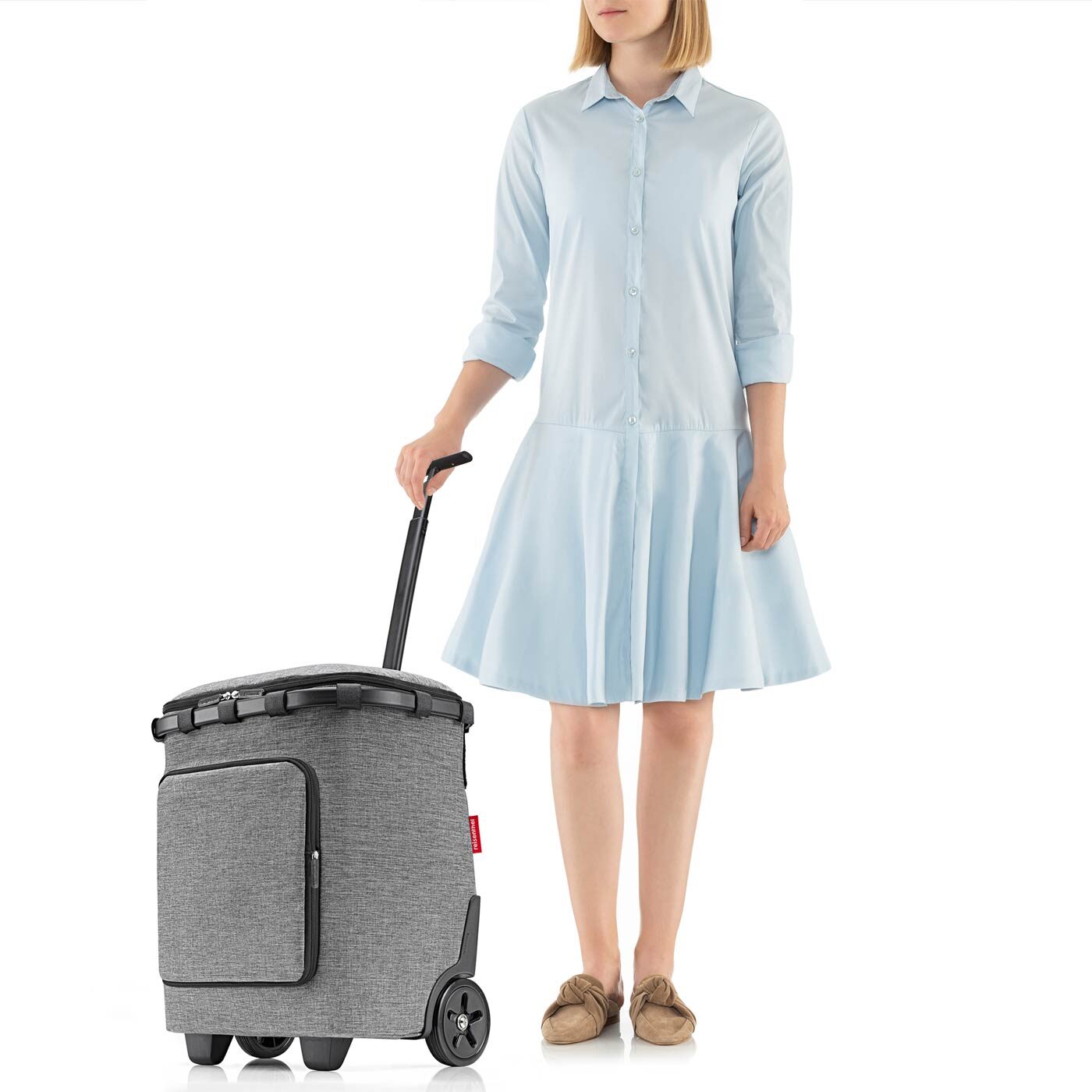 reisenthel carrycruiser plus Twist Silver Carrito de compras – Vista Silueta