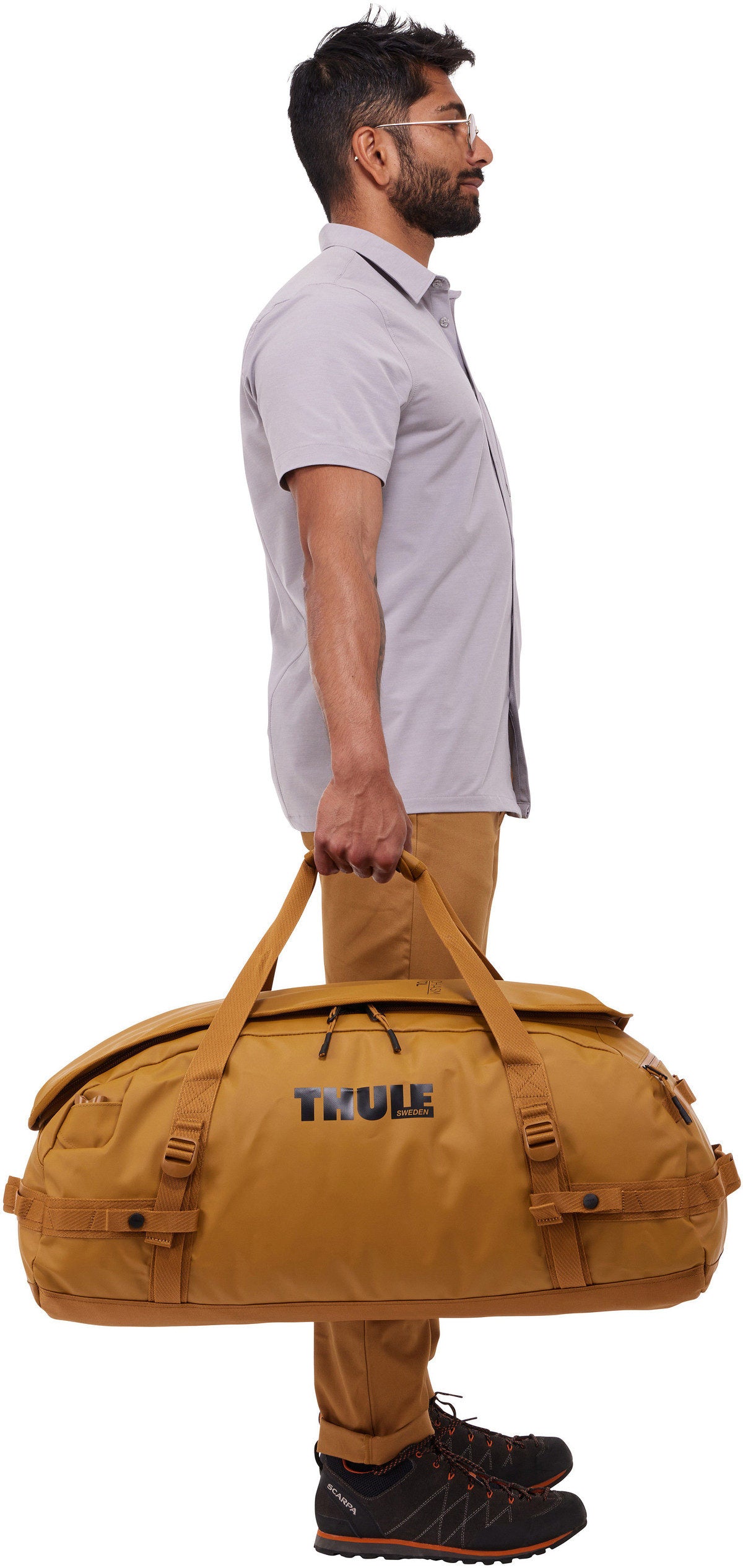 Thule Chasm 70L Deep Khaki Dufflebag – Vue Silhouette