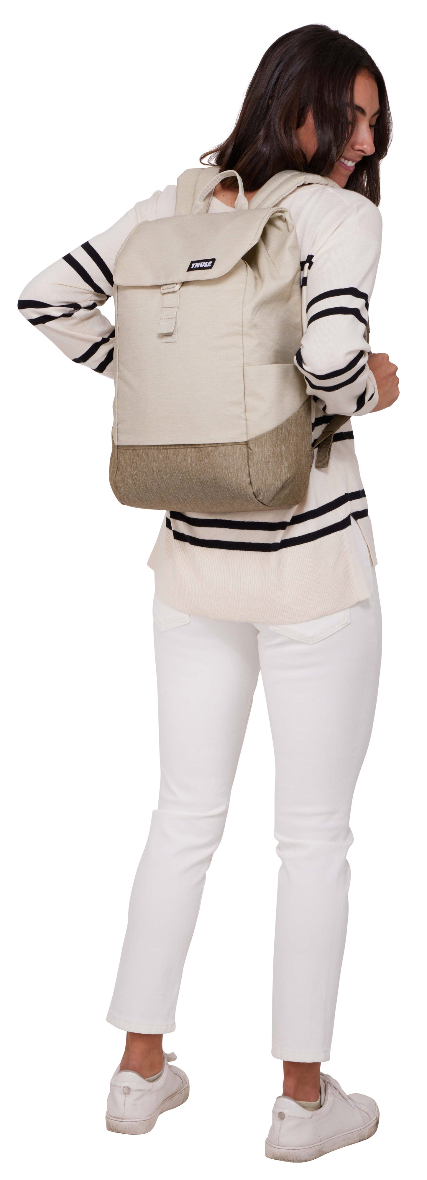 Thule Lithos 16L Tinted Taupe/Nuanced Brown Rugtassen – Silhouetweergave
