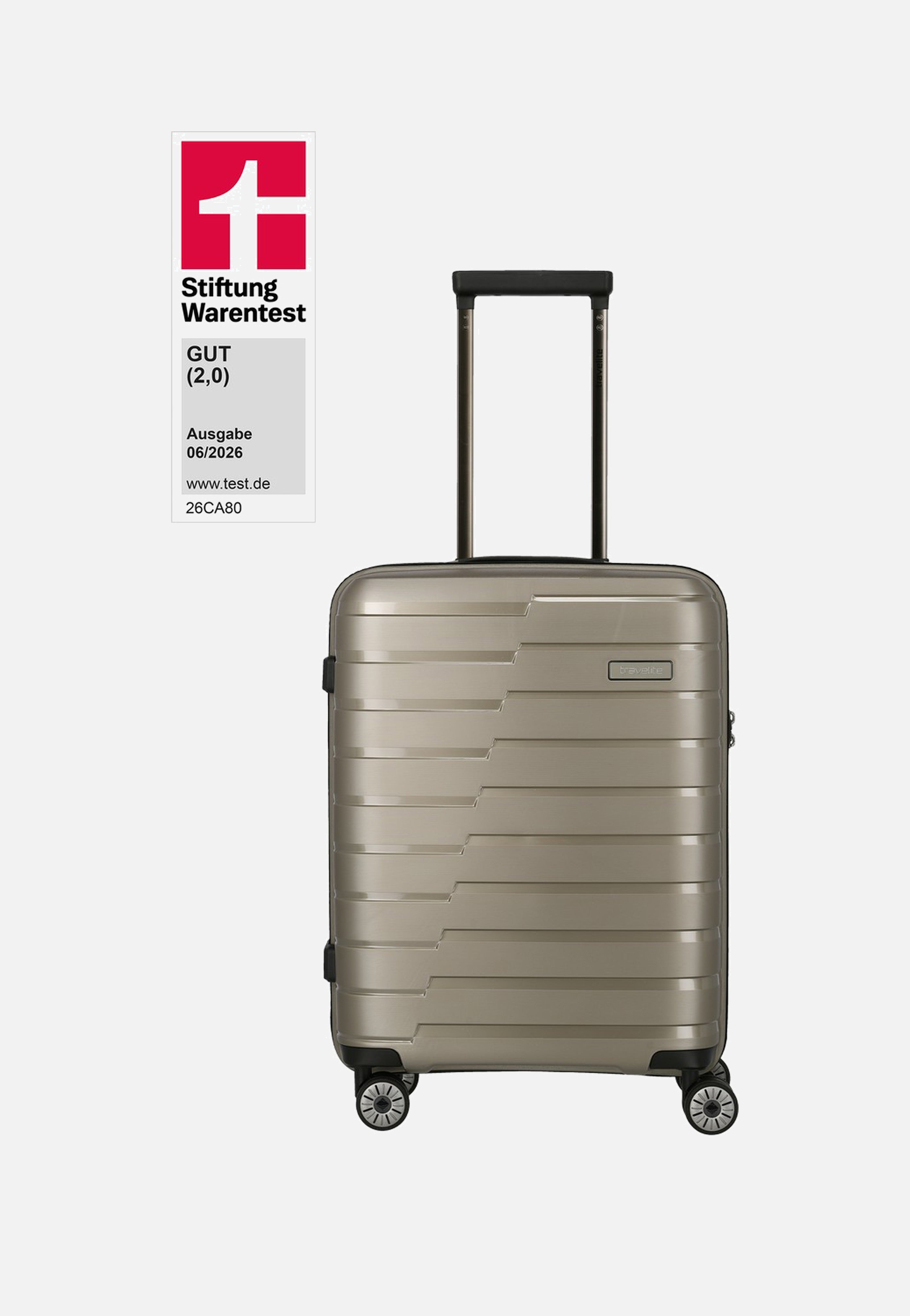 travelite Air Base 4-Rad Trolley S Champagner Suitcase