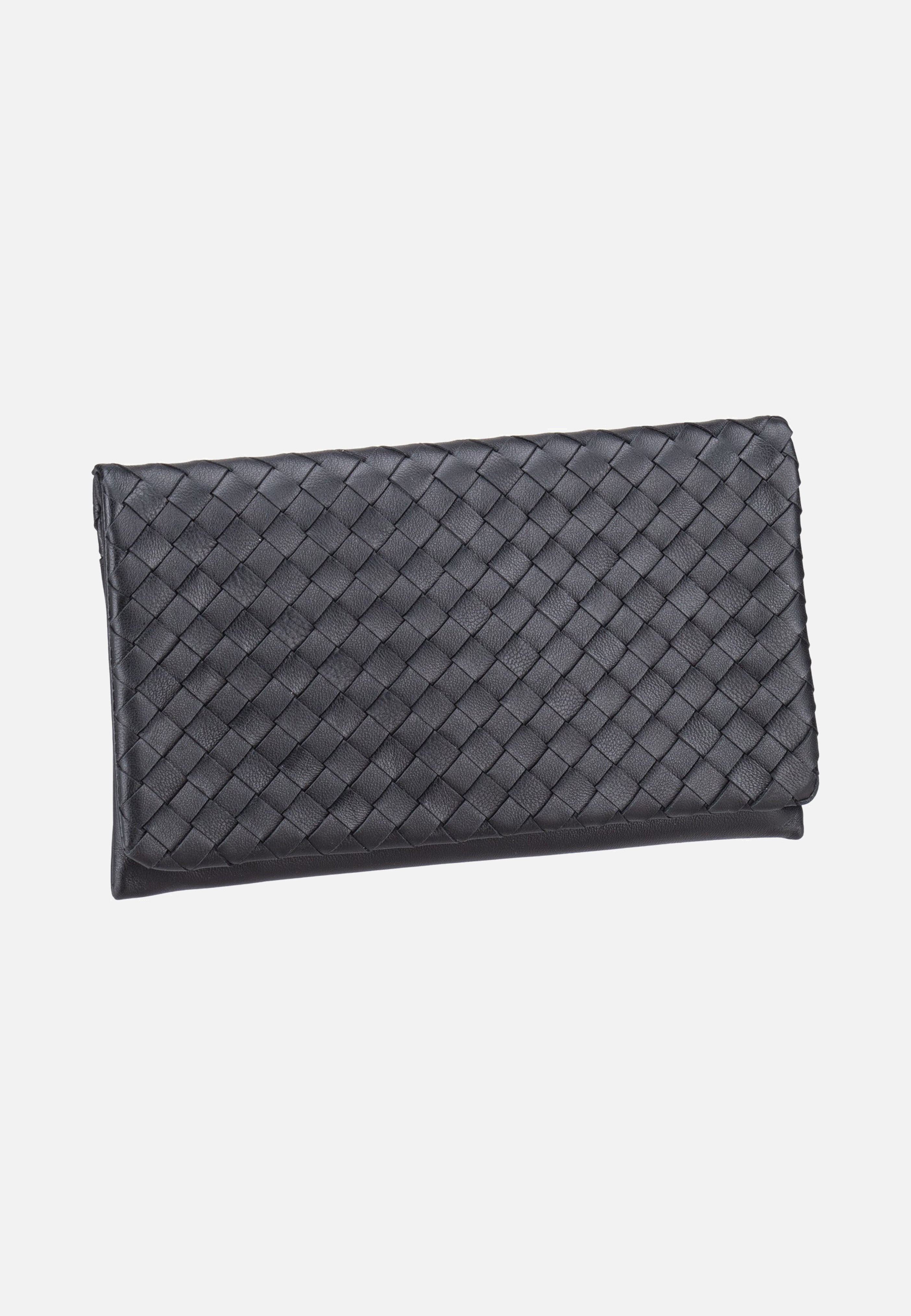 abro Clutch Piuma Weaving Black/Nickel Clutch