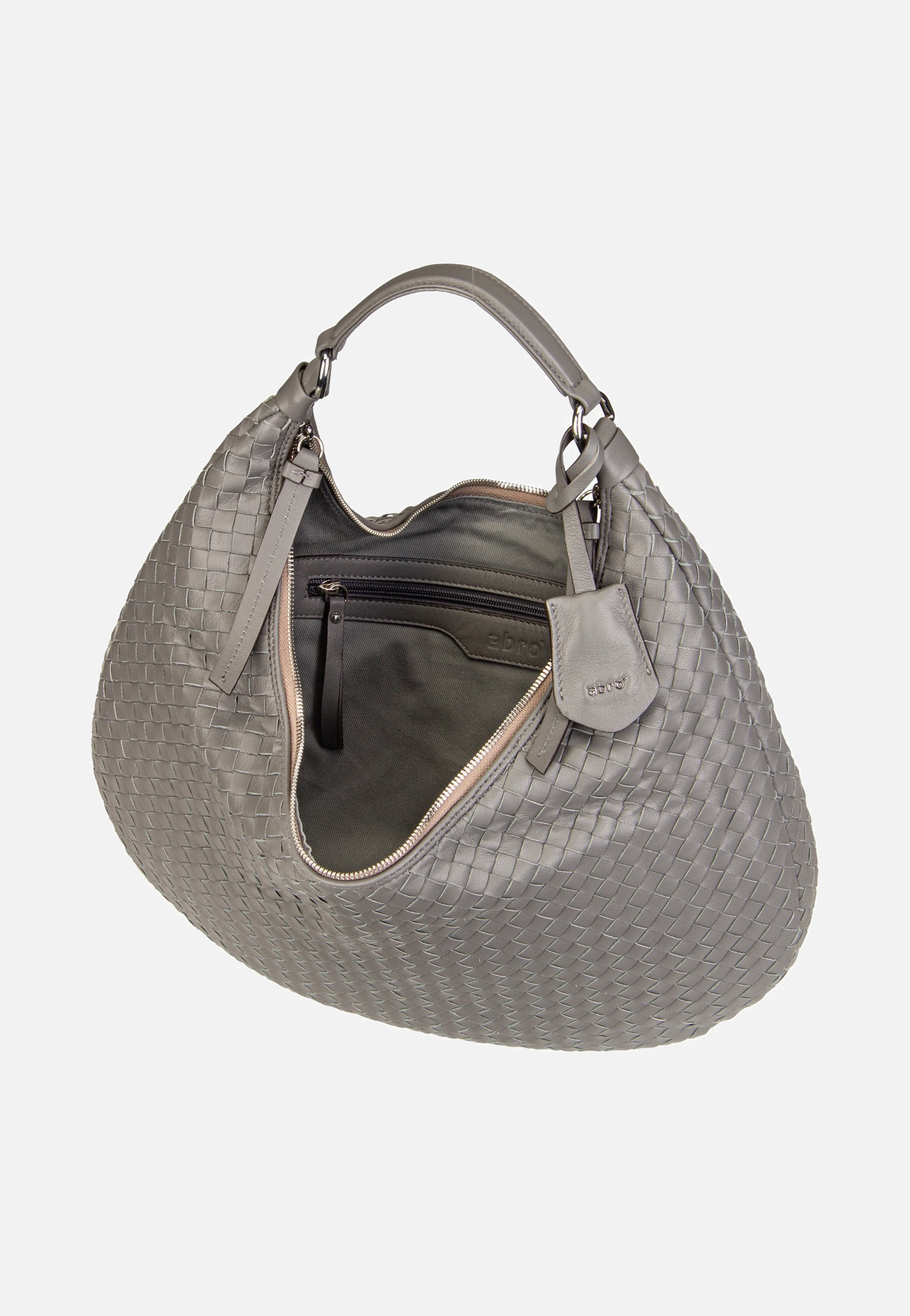 abro - Nana Piuma Weaving Zinc - Hobo Bag | Neutral-Image