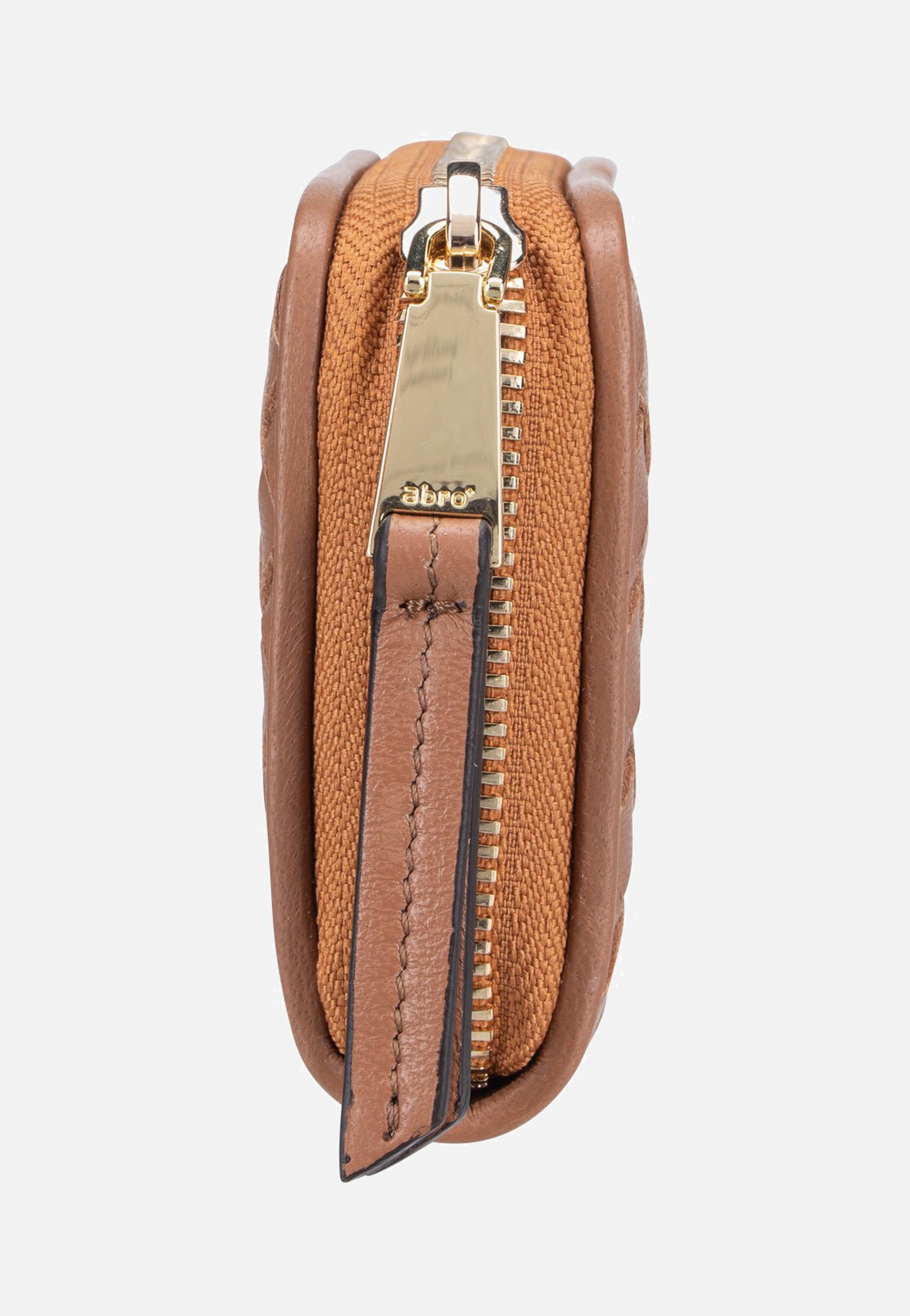 abro Piuma Weaving Mini Wallet Cuoio Wallet