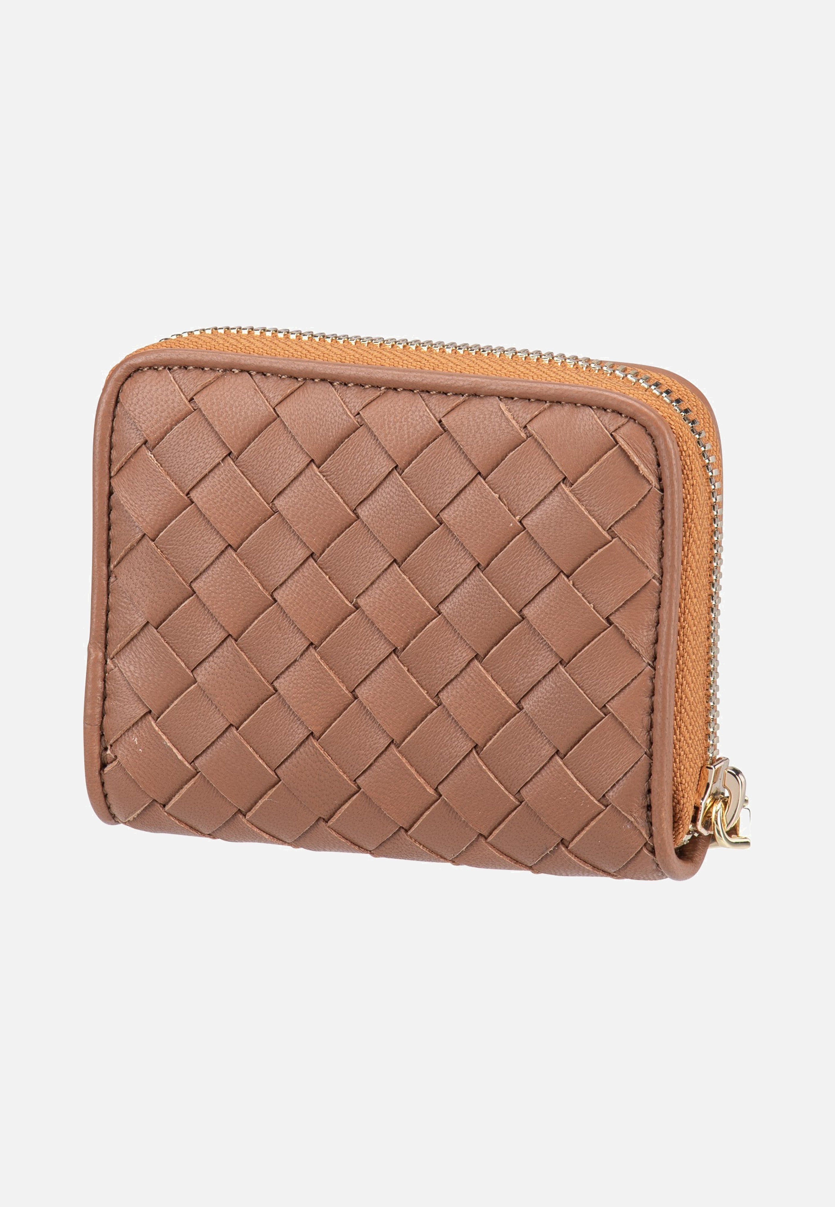 abro Piuma Weaving Mini Wallet Cuoio Wallet