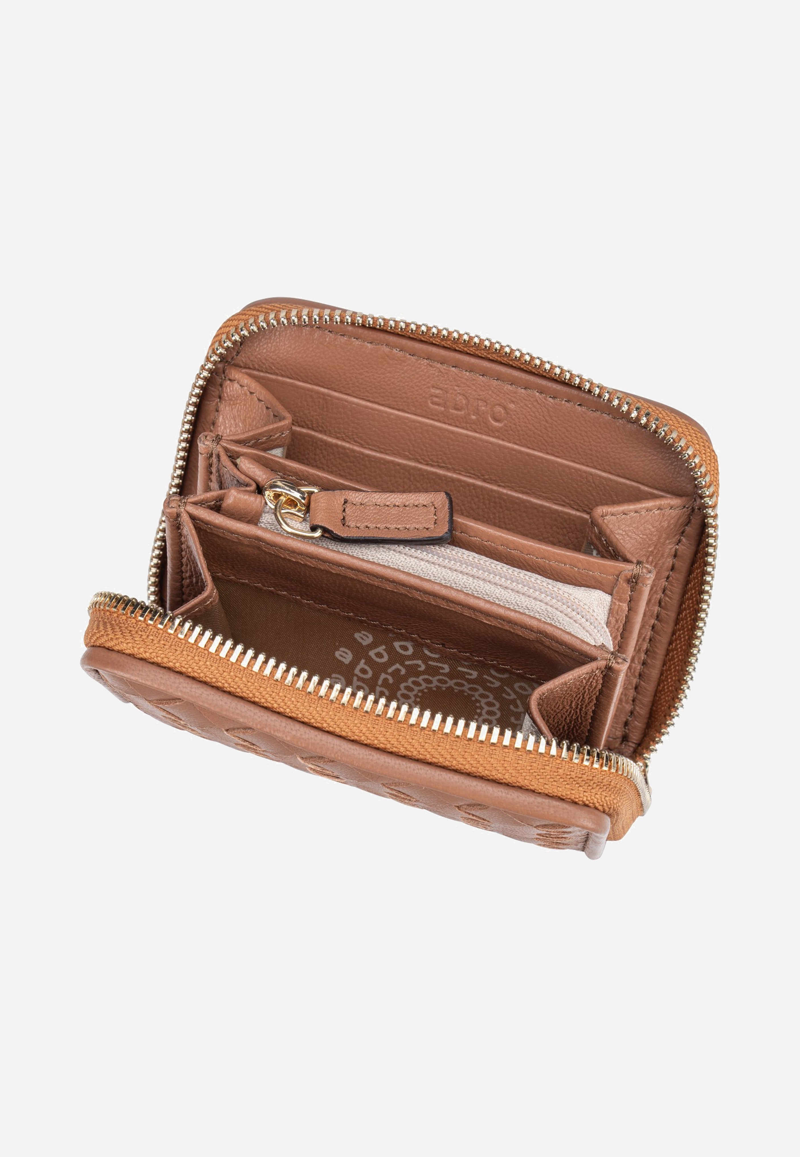 abro Piuma Weaving Mini Wallet Cuoio Wallet