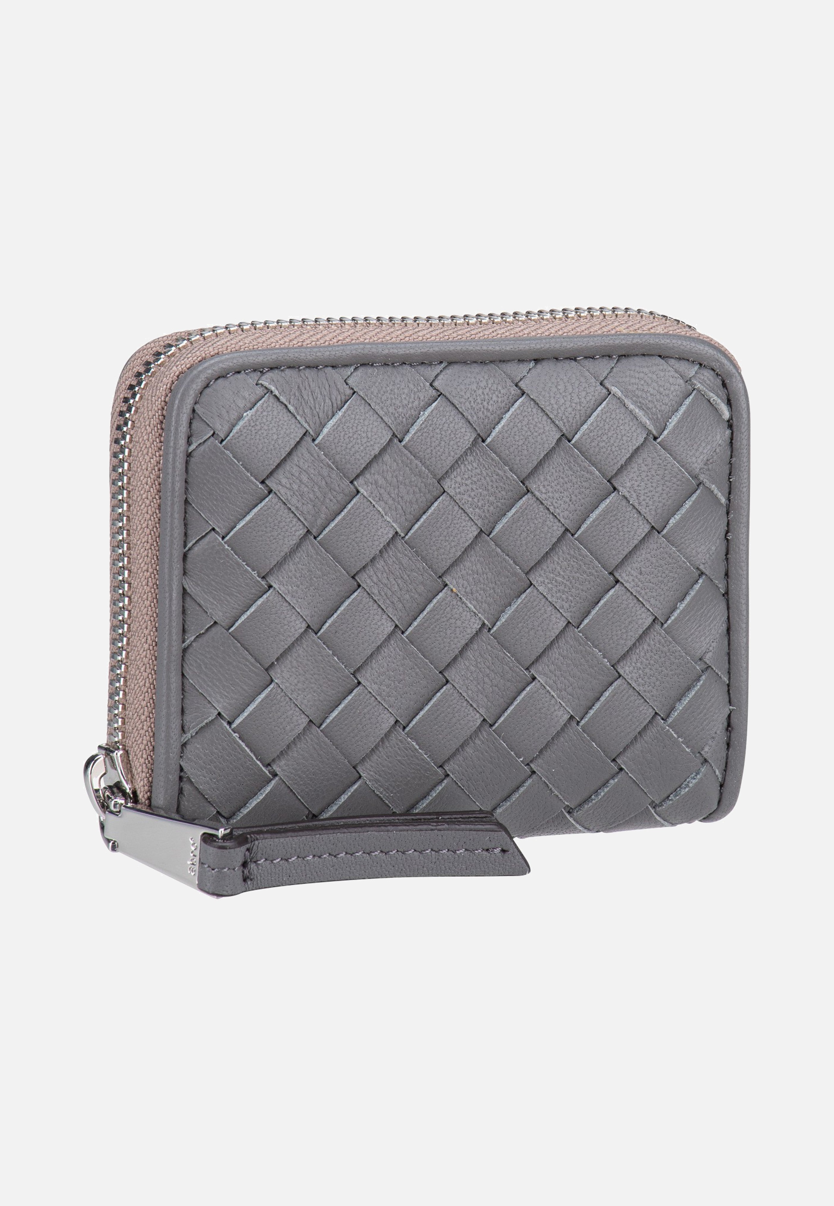 abro Piuma Weaving Mini Wallet Zinc Wallet