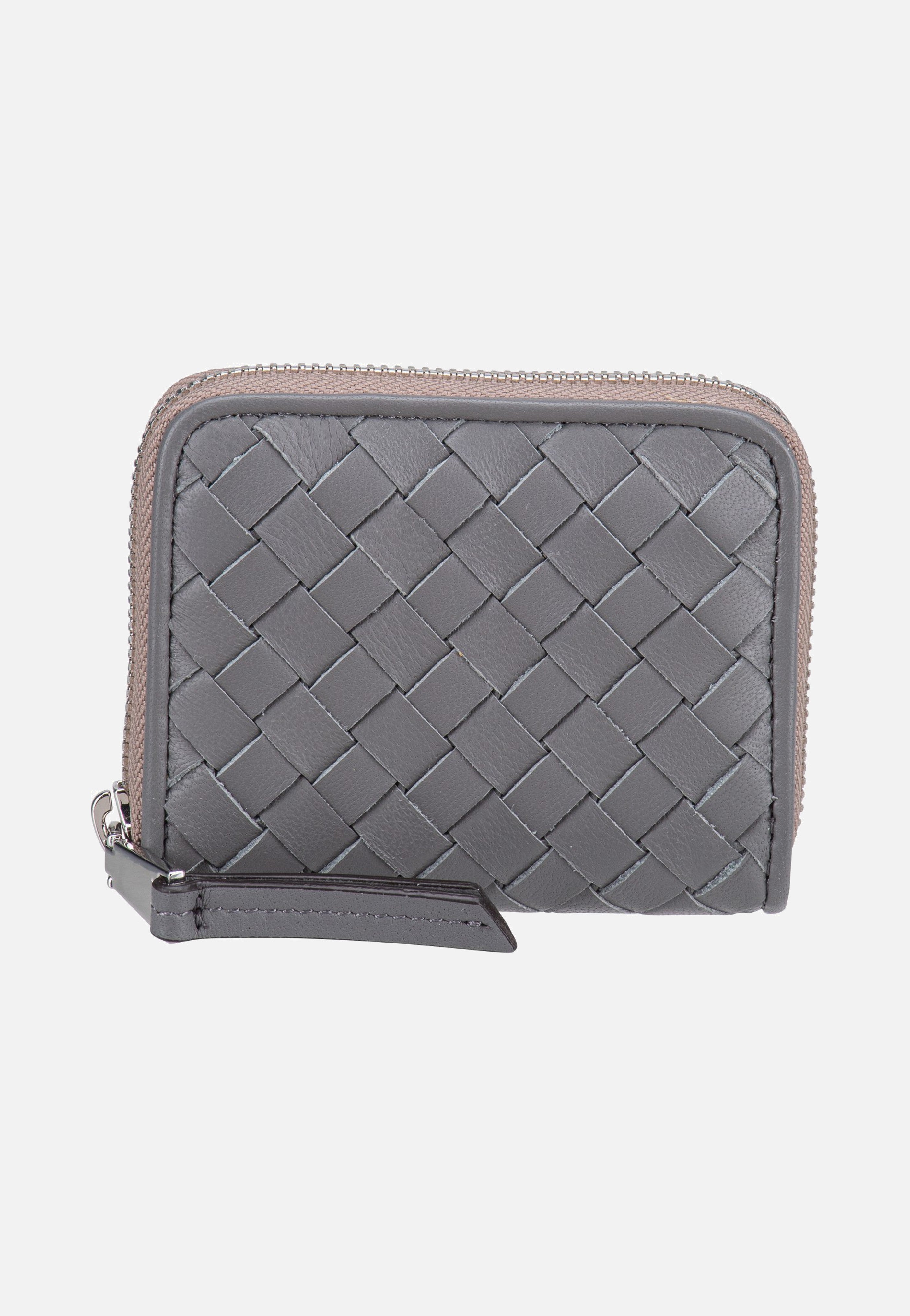 abro Piuma Weaving Mini Wallet Zinc Wallet